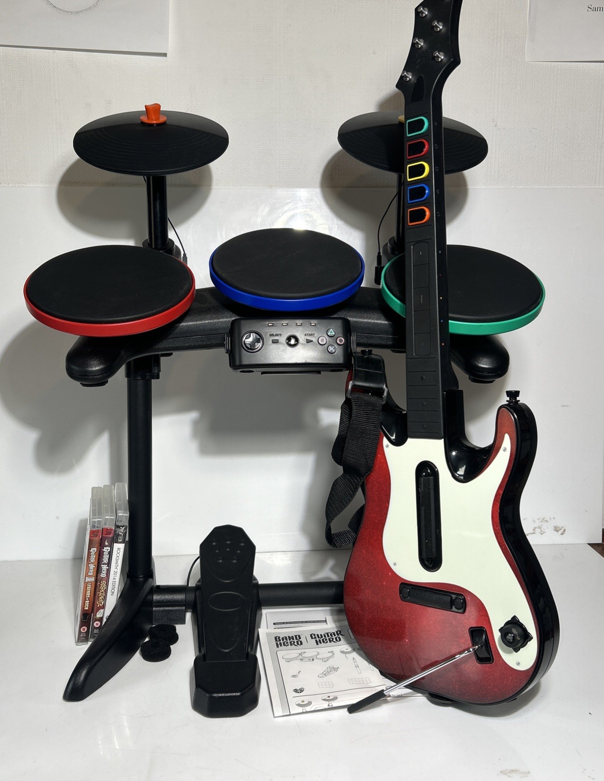 Guitar Hero 5 / Warriors Of Rock Drum set Kit Band PLAYSTATION 3 PS3 With Box