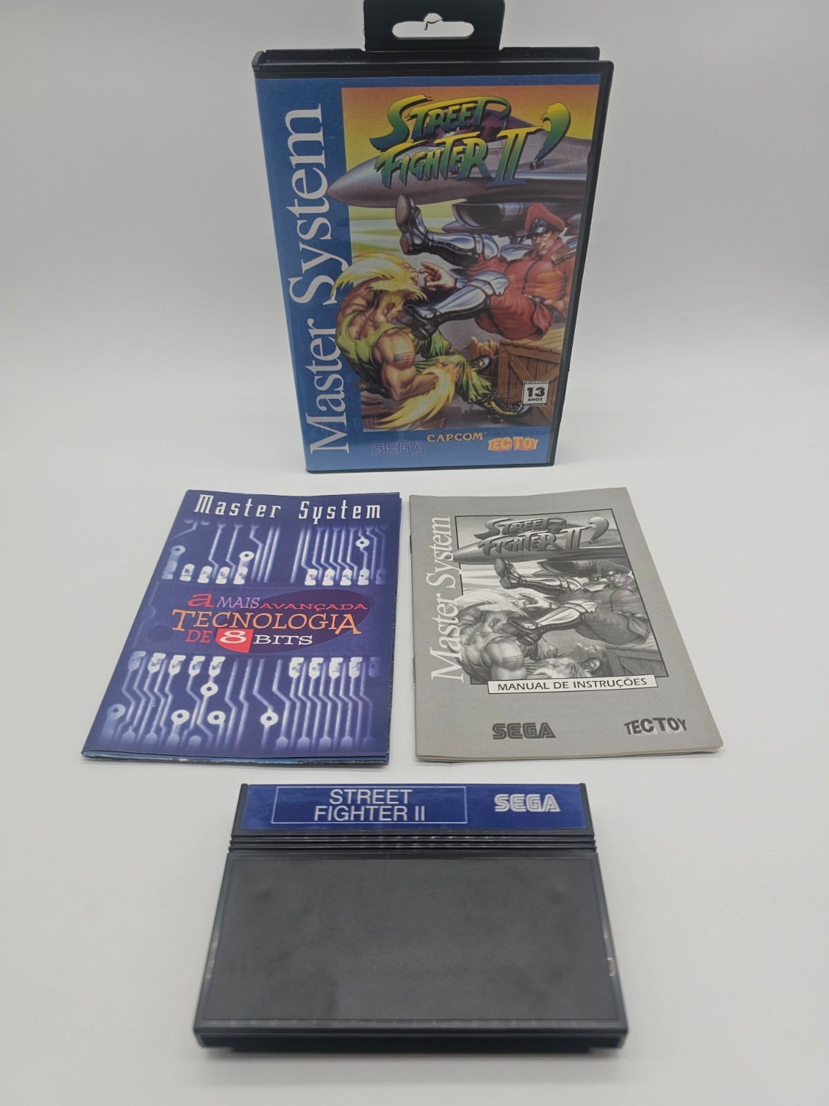 Street Fighter 2 Sega Master System PAL CIB Brazil Exclusive VERY RARE CLEAN!