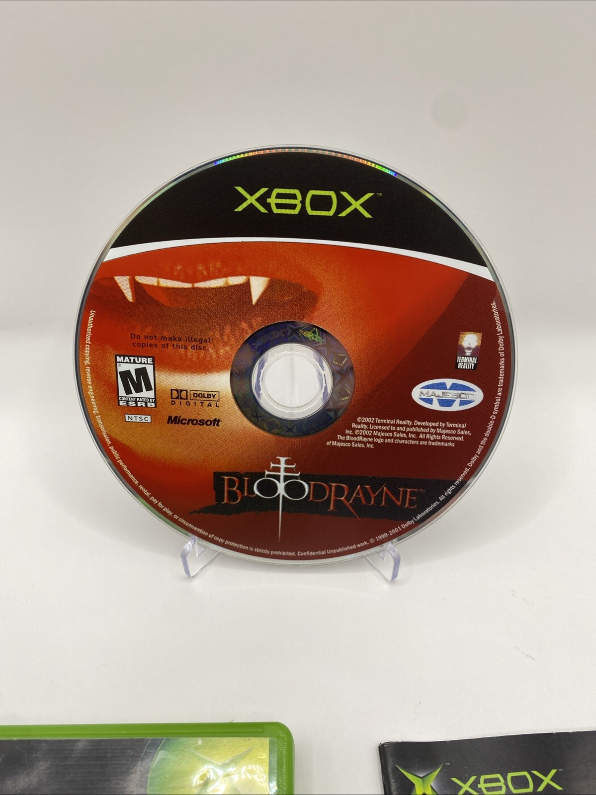 BloodRayne (Microsoft Xbox, 2002, Majesco) Complete Manual Tested Working