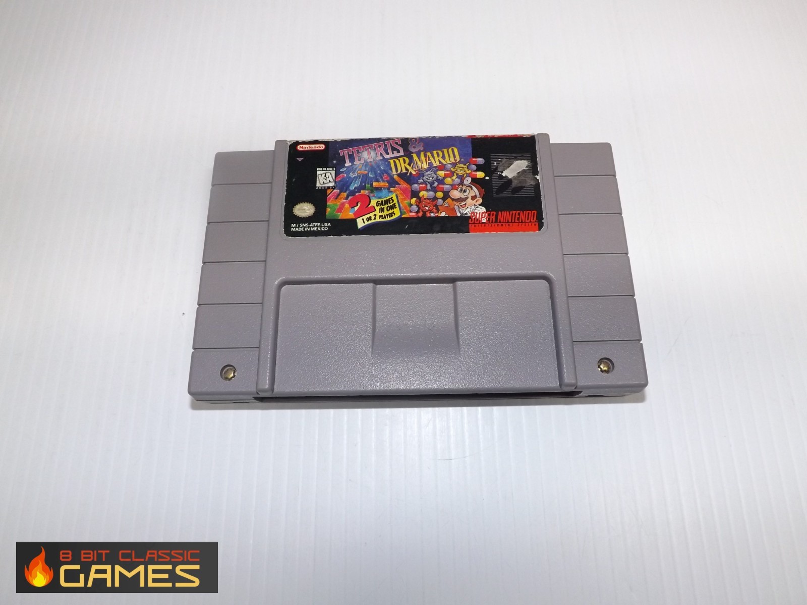 Tetris and Dr. Mario GAME ONLY – SUPER NINTENDO SNES – 622a