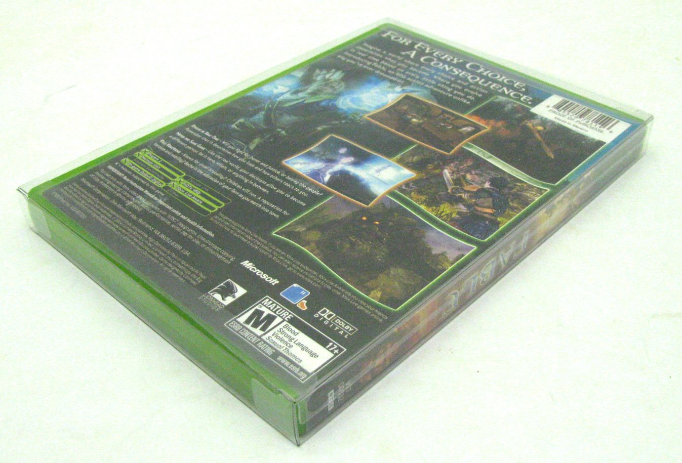 10X MICROSOFT XBOX CIB GAME -CLEAR PLASTIC PROTECTIVE BOX PROTECTORS CASE SLEEVE