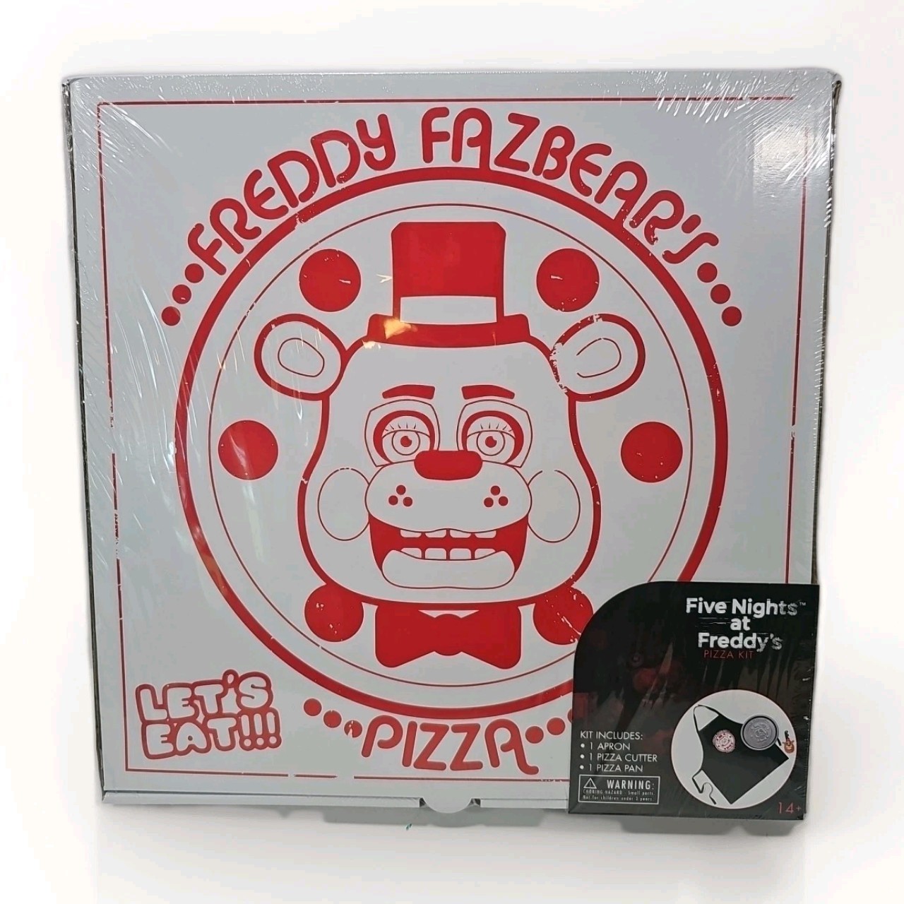 Five Nights At Freddy’s 3-Piece Pizza Kit Pan Cutter Apron Fnaf Sealed Costume