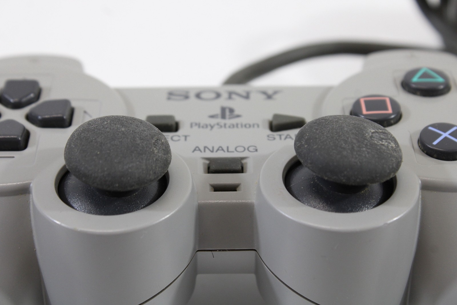 Official Sony PlayStation 1 Gray Dualshock Controller PS1 PS2 SCPH-1200 2PC483
