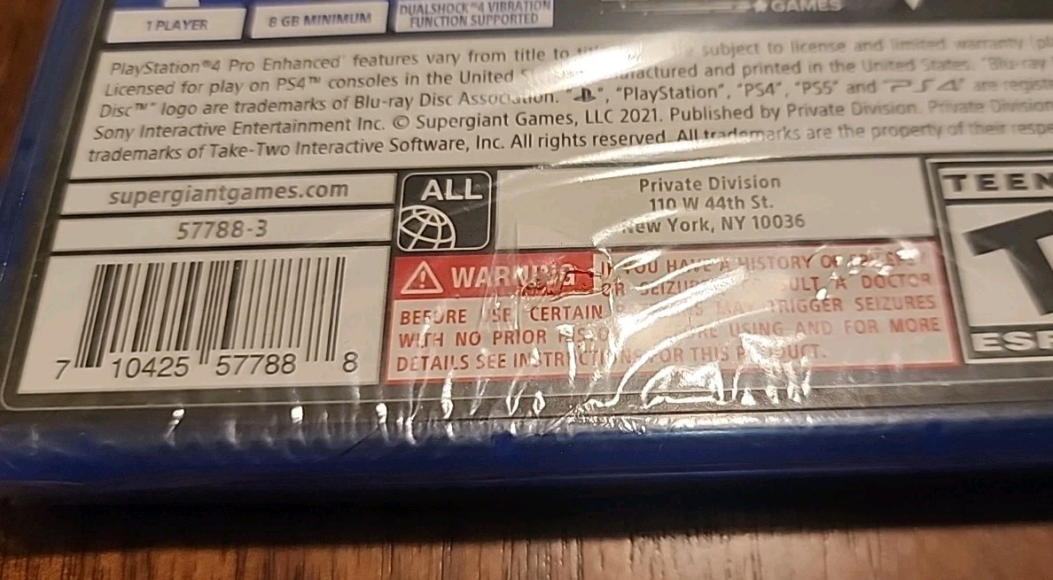 NEW! Hades For Sony PlayStation 4 / PS4. SEALED! PS5 Upgrade Available