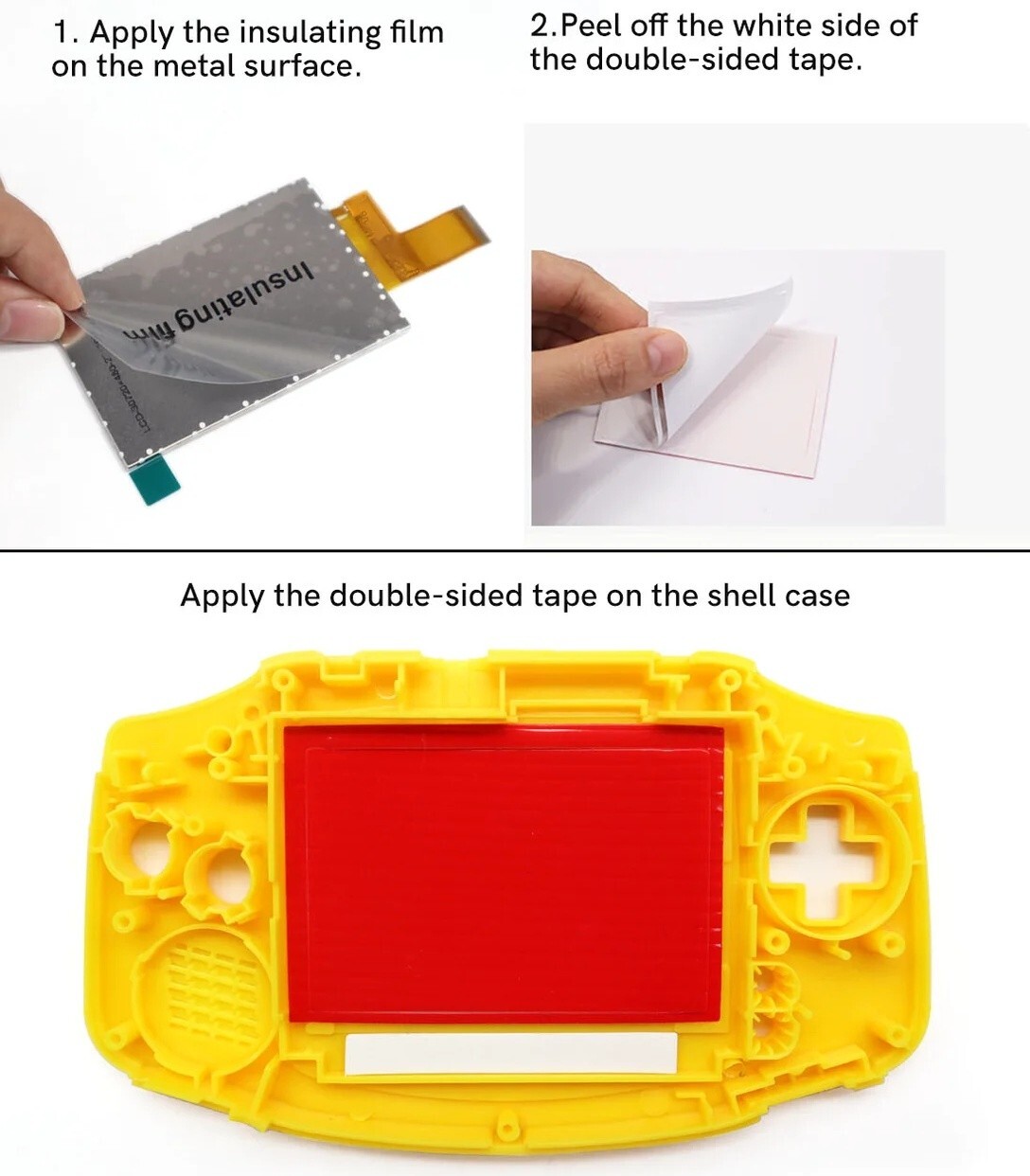 GameBoy Advance 3.0 V5 IPS Backlight Kit 720×480 LCD for GBA Game Boy NO SOLDER