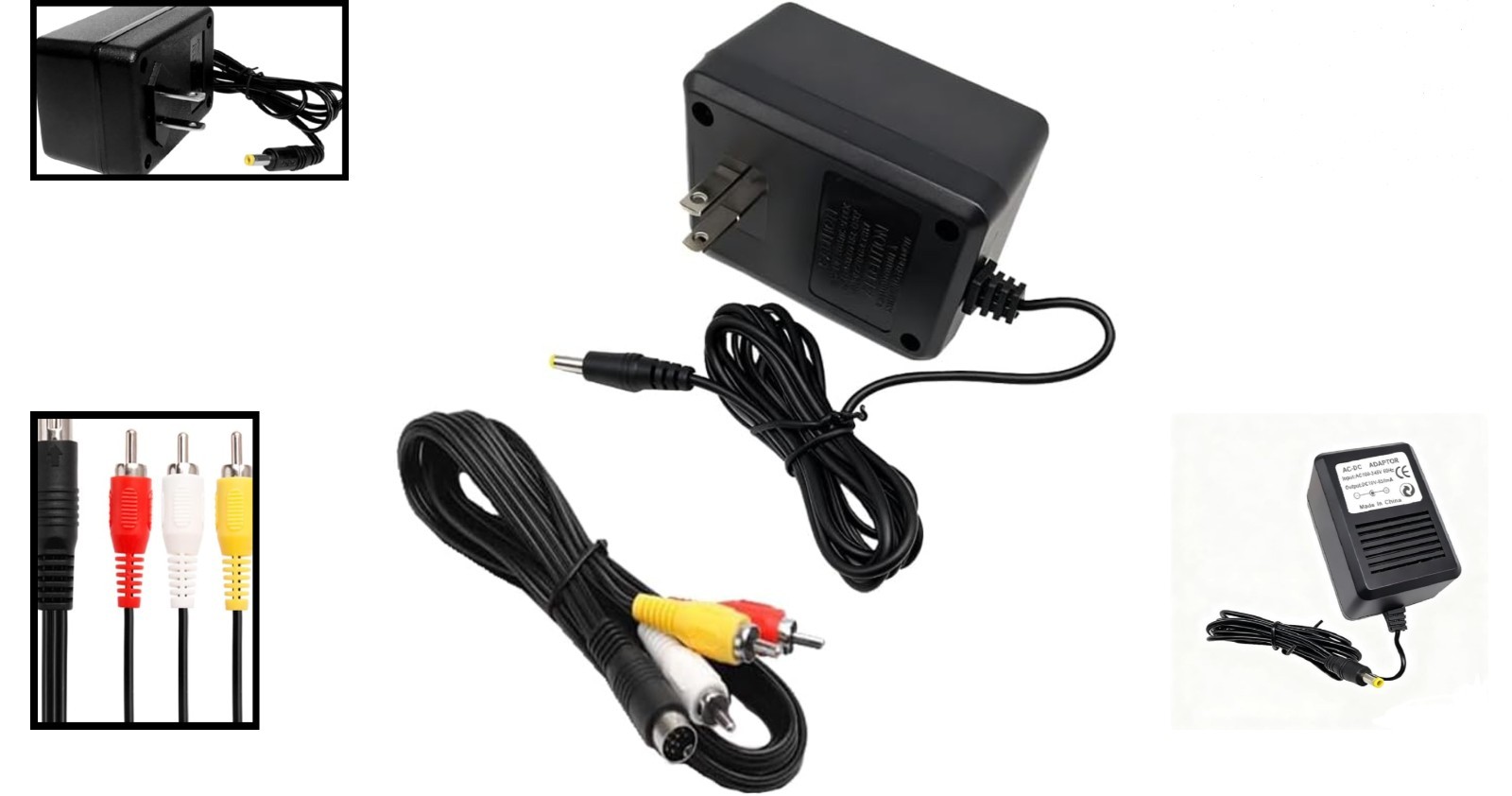 Power Supply AC Adapter for Genesis 2 & 3 with 5.9ft AV Cable, 10V 850mA, US …