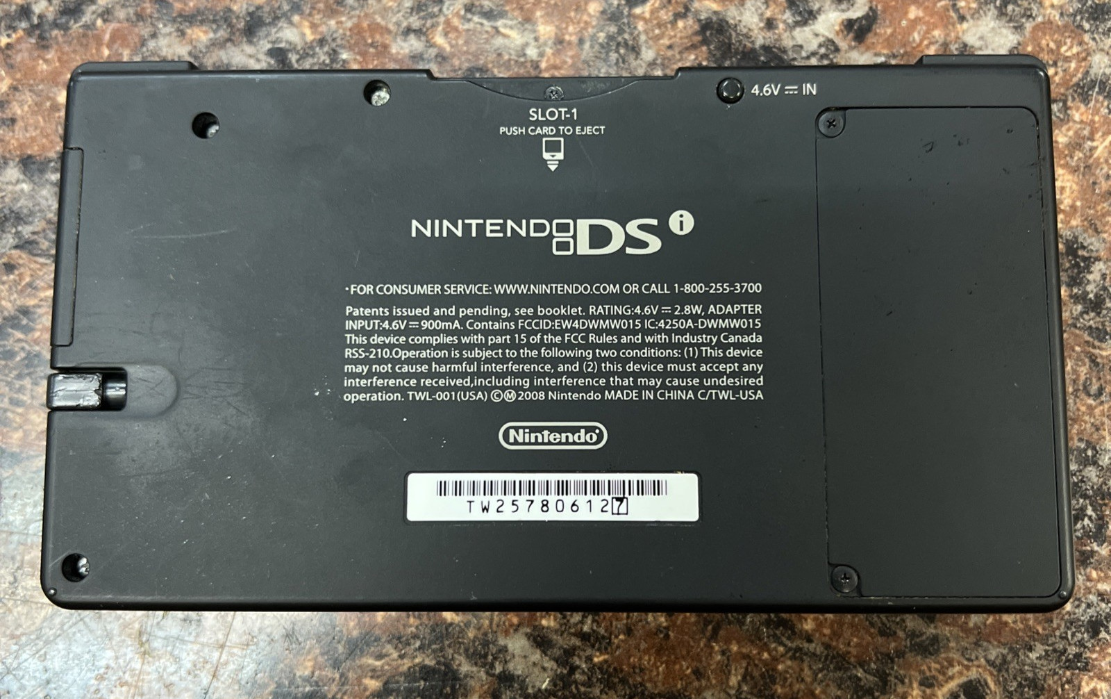 Nintendo DSi Black Handheld System no charger a-1