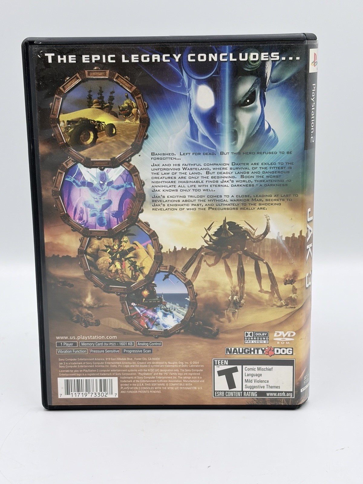 Jak 3 (Sony PlayStation 2 PS2) Black Label Complete CIB Refurbished & Tested