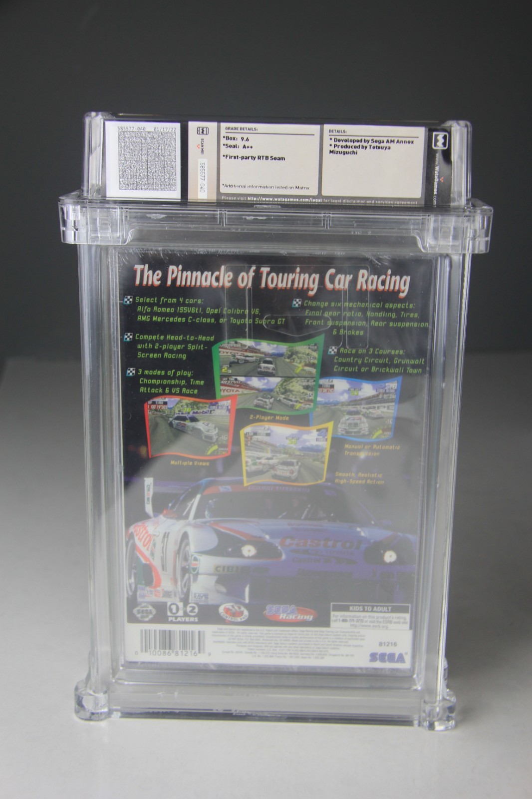 Sega Touring Car Championship – Wata 9.6 A++ Sealed, Saturn Sega 1997 USA