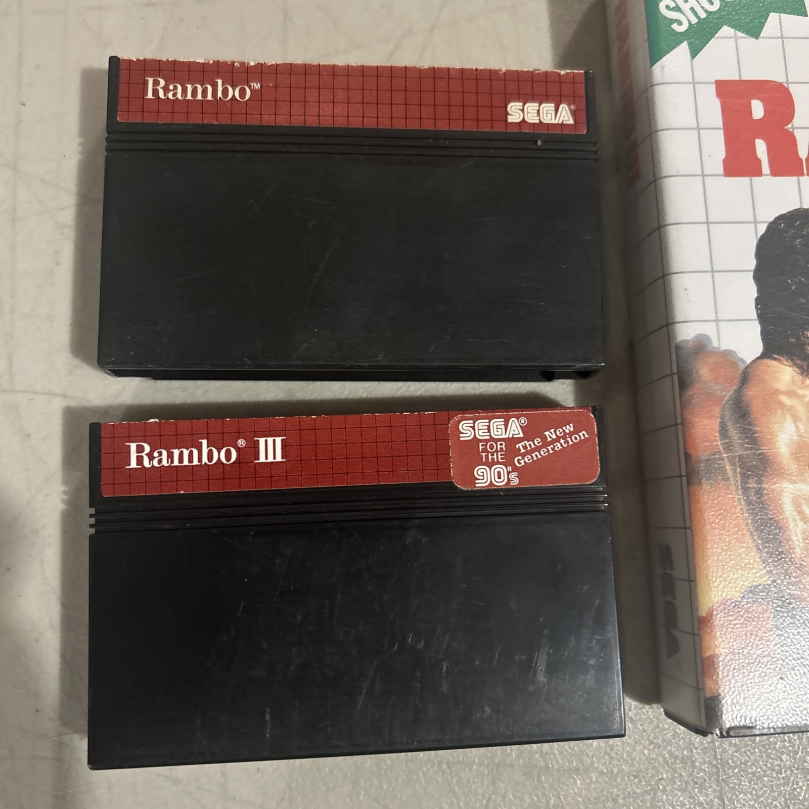 Rambo & Rambo III 3 Sega Master System Games