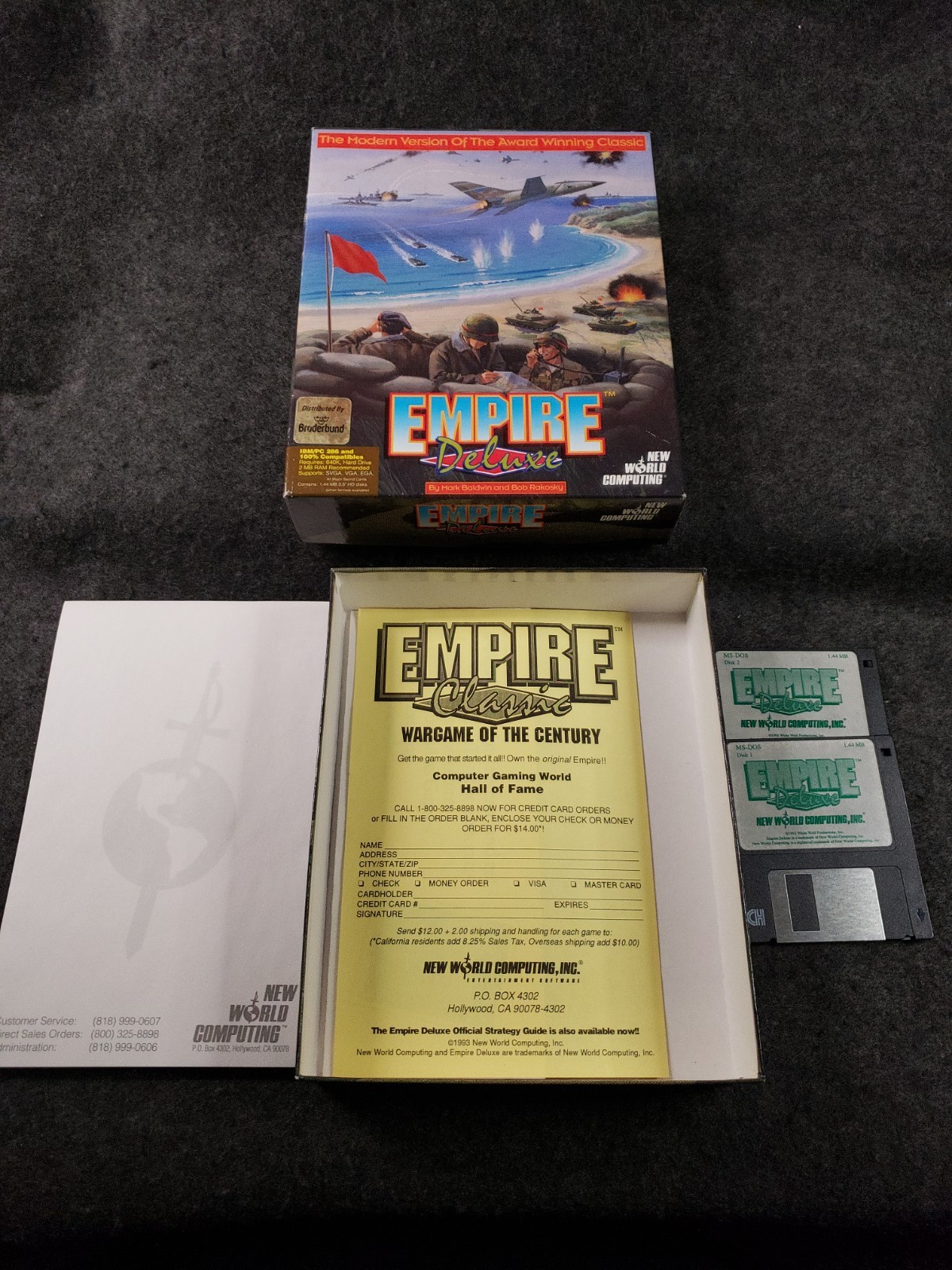 Empire Deluxe Vintage Video Game Big Box Windows PC 3.5in Disks……. (C11B4)