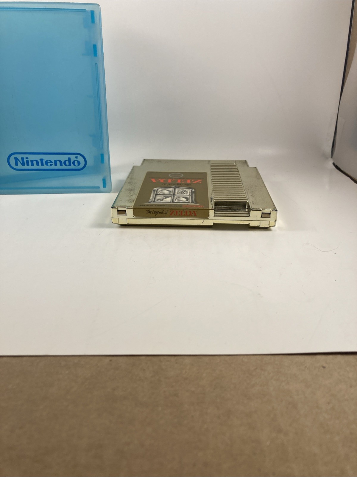 Nintendo NES the Legend of Zelda Game Tested Gold Cartridge And BlueStorage Case