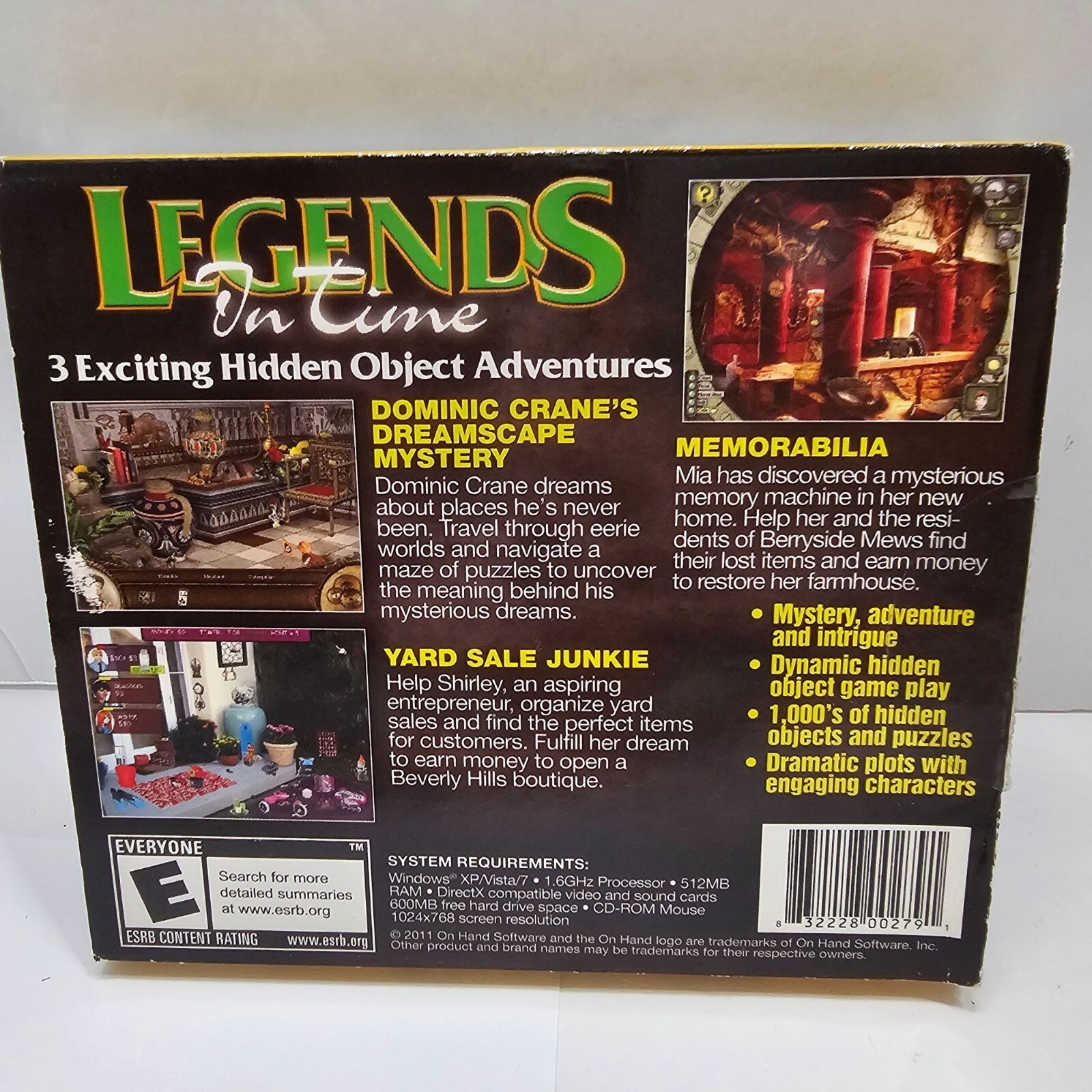 Legends In Time 3PAK Hidden Object Collection PC Game