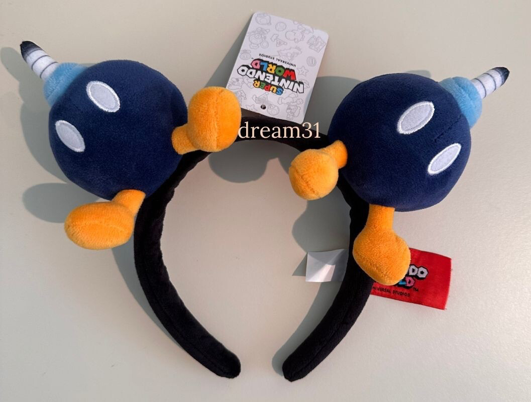 BNWT Universal Studios Epic Universe Super Nintendo World – Bob-Omb Headband