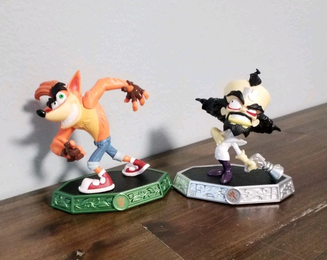 Skylanders Imaginators Crash Bandicoot and Dr. Neo Cortex Lot of 2 Figures