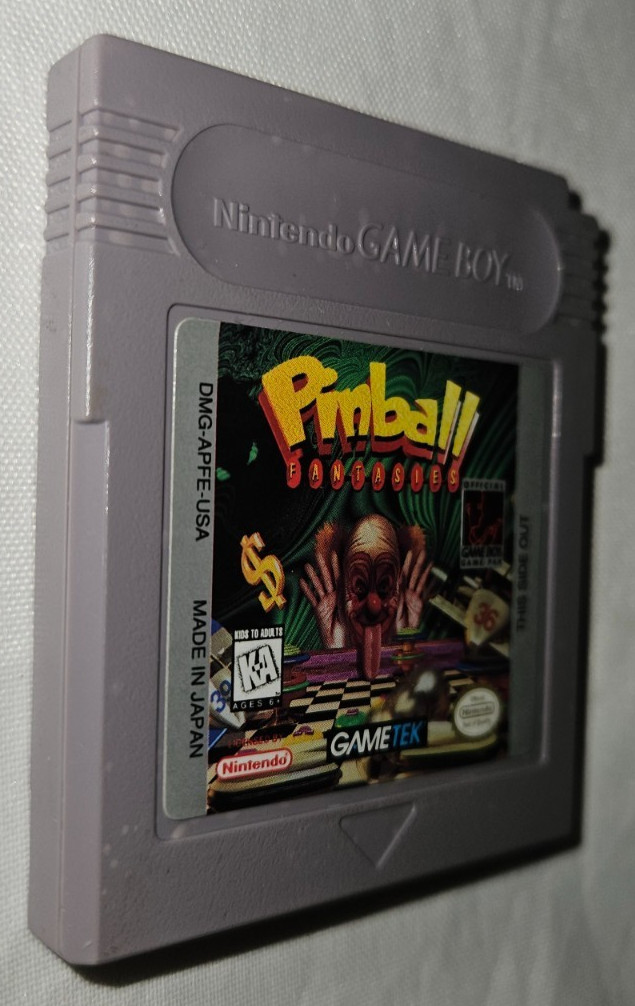Pinball Fantasies Cartridge Only Authentic Nintendo Game Boy USA 1995 GameBoy