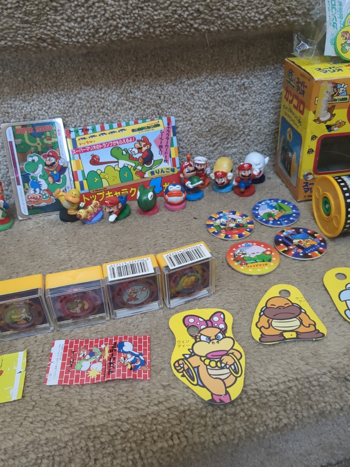 Rare Super Mario World HUGE Figure Toy Set Nintendo 1991 Yoshi Bowser Peach