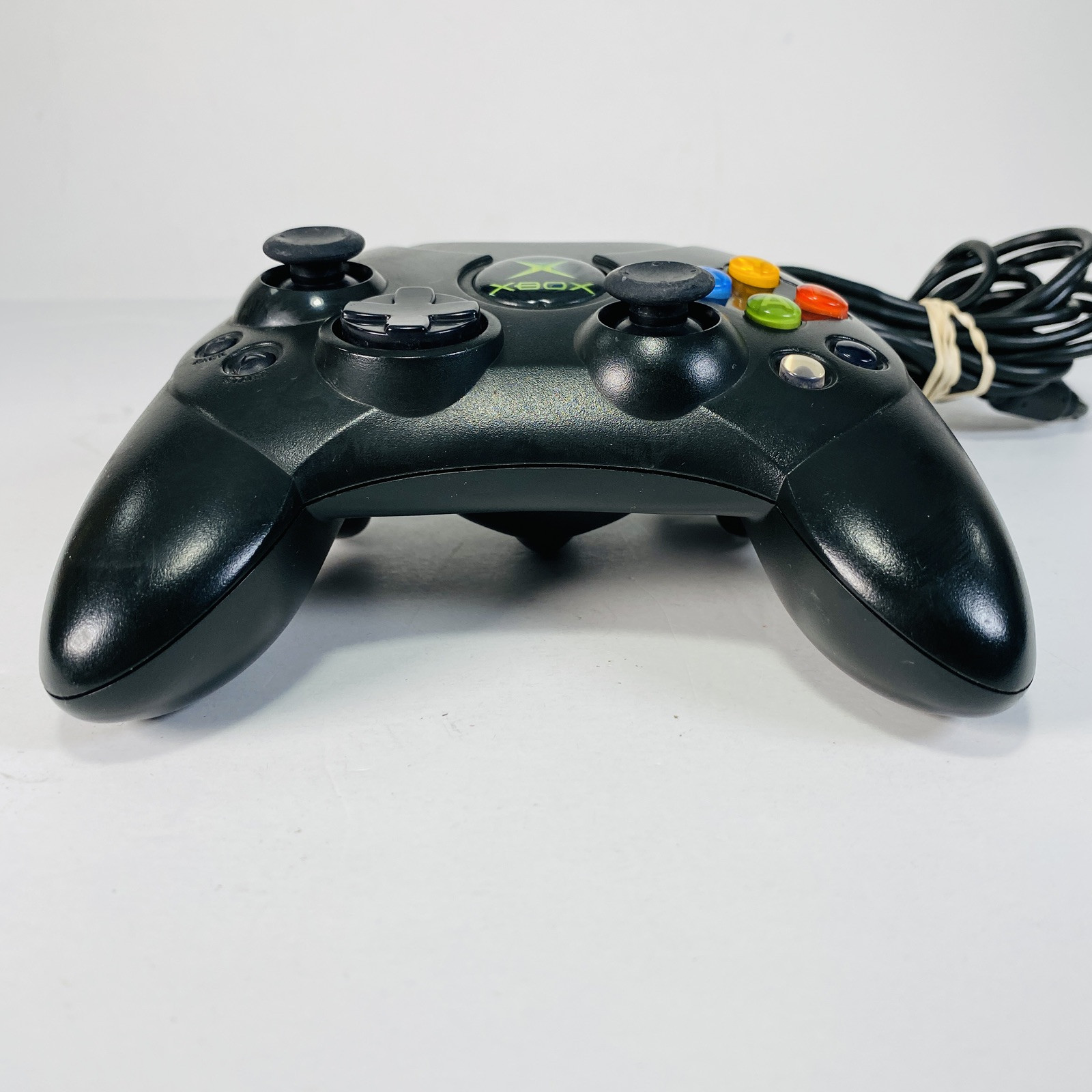 Original Xbox OEM Controller S Type Black X08-69873 w/ Breakaway Cable WORKS