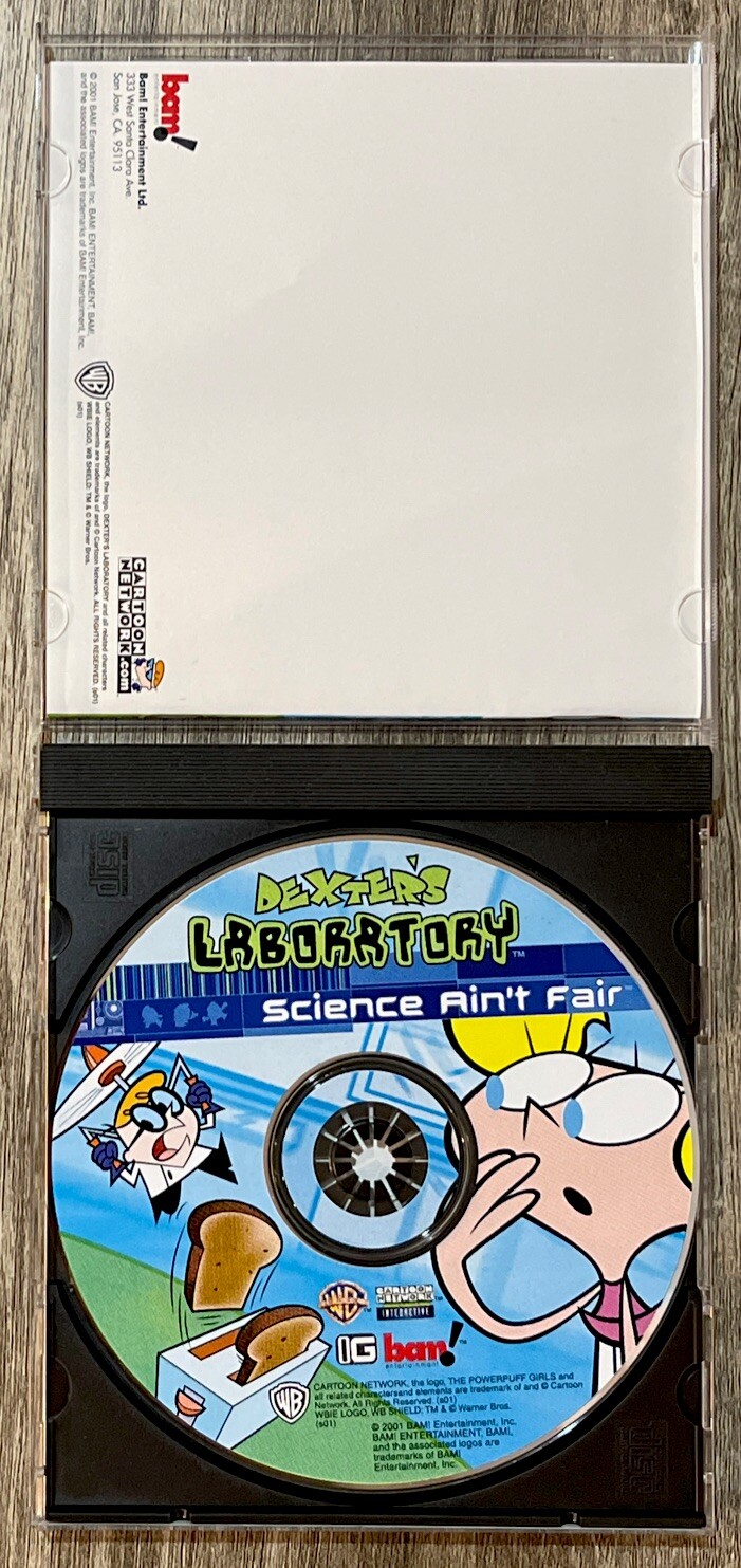 Dexters Laboratory Science Ain’t Fair PC CDRom Cartoon Network Bam Entertainment