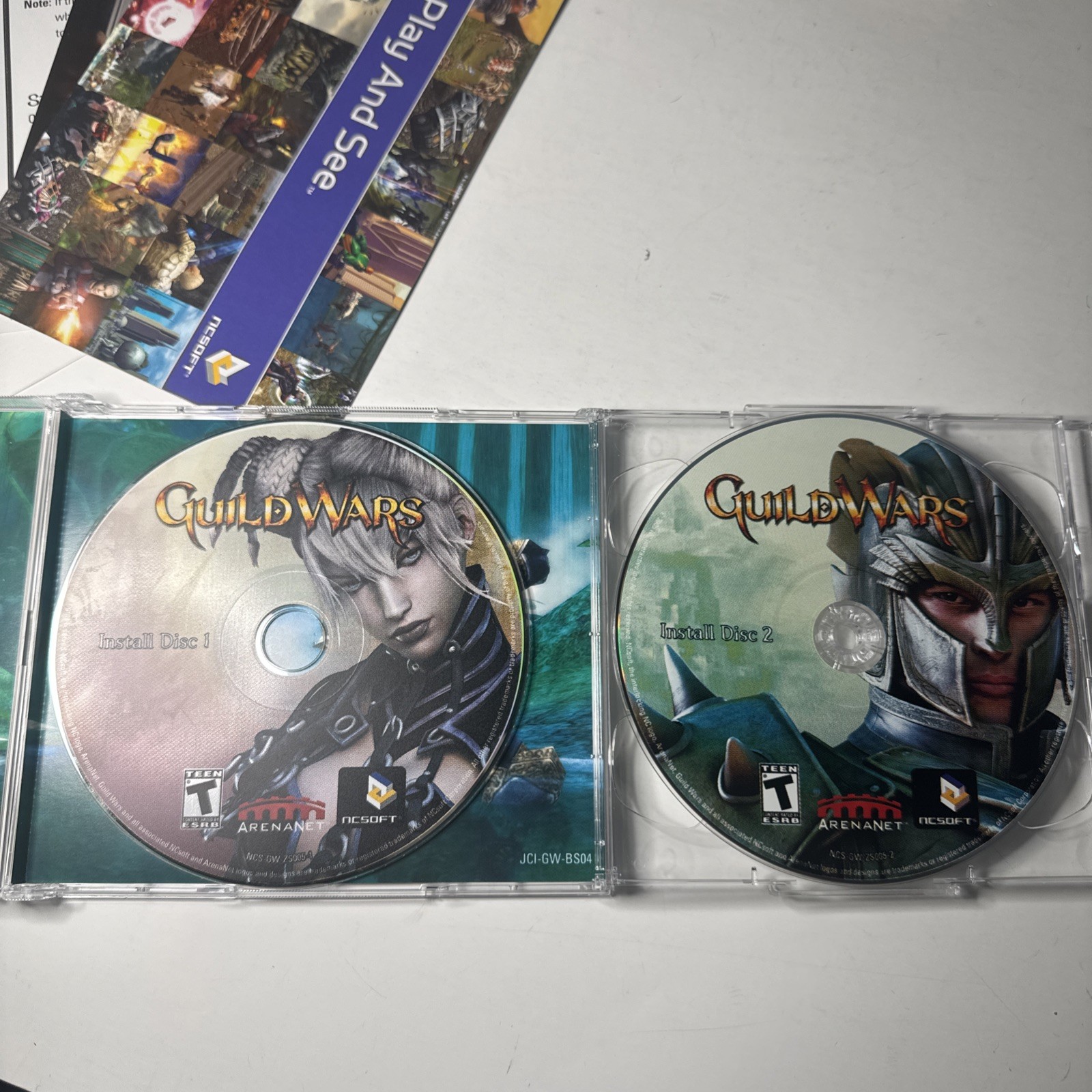 Role Playing PC Game Lot: Guild Wars & World Of Warcraft WOW Burning Crusade