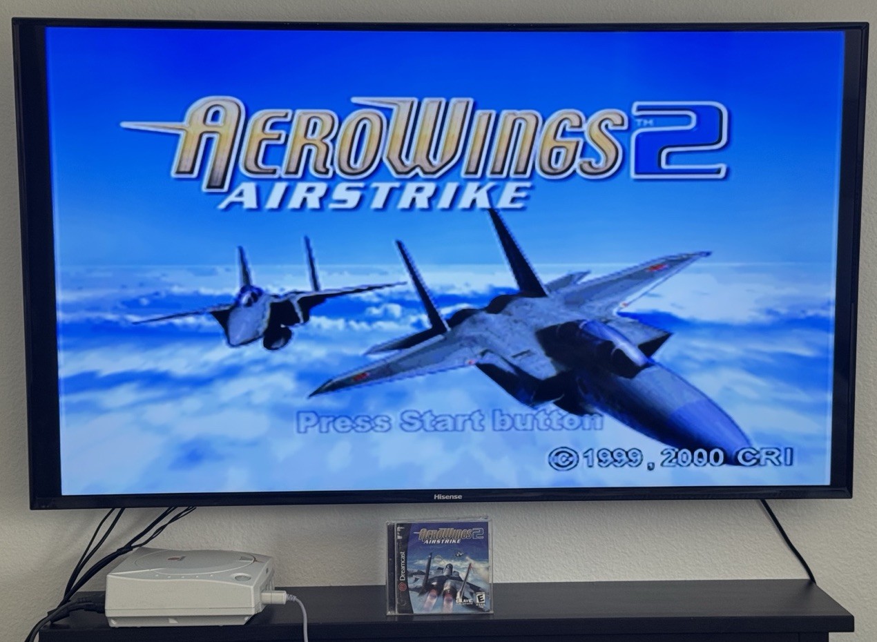 AeroWings 2 Air Strike Sega Dreamcast Complete w/ Manual Reg & Card VG – Tested