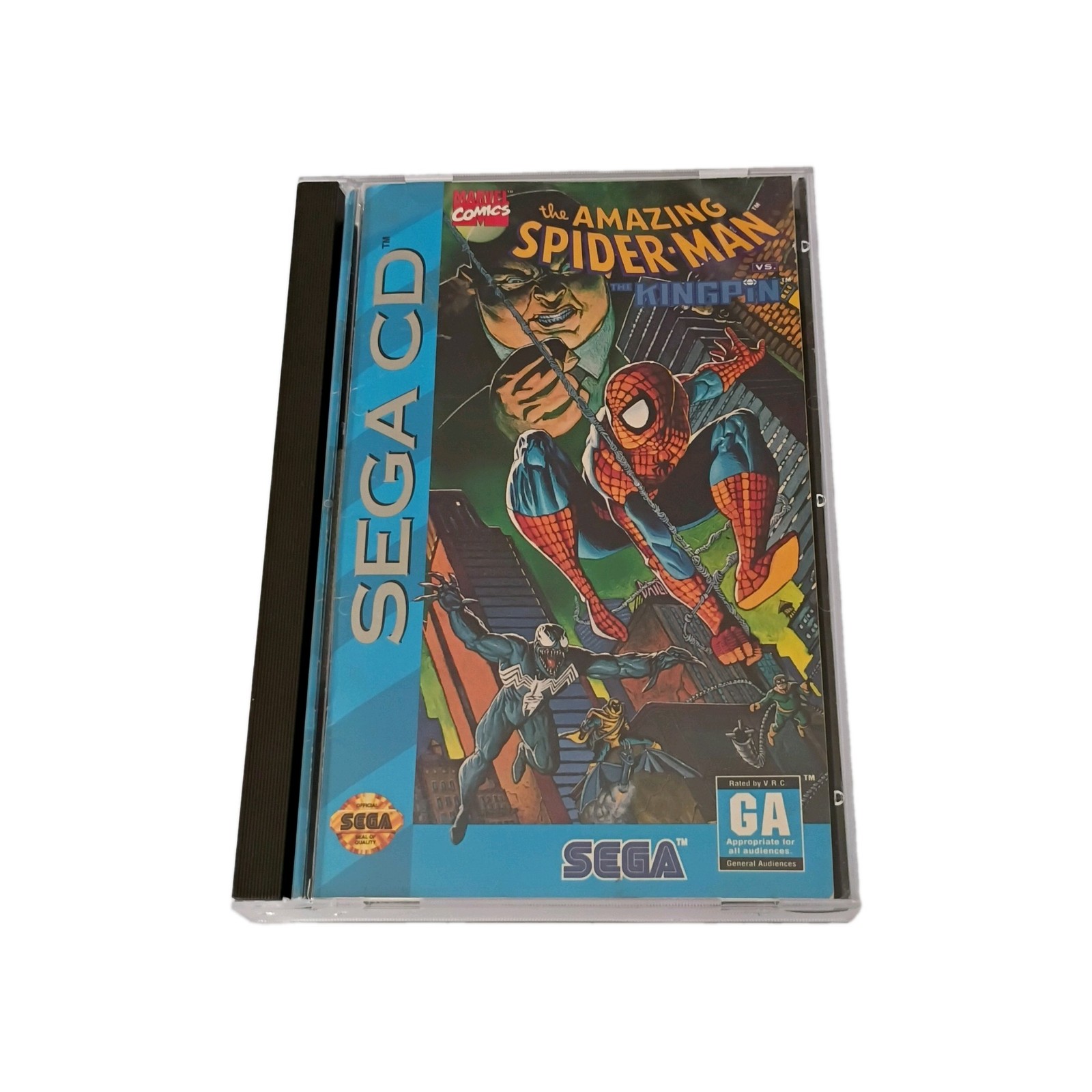 SEGA The Amazing Spider-Man vs. The Kingpin (Sega CD) w/ Case GA