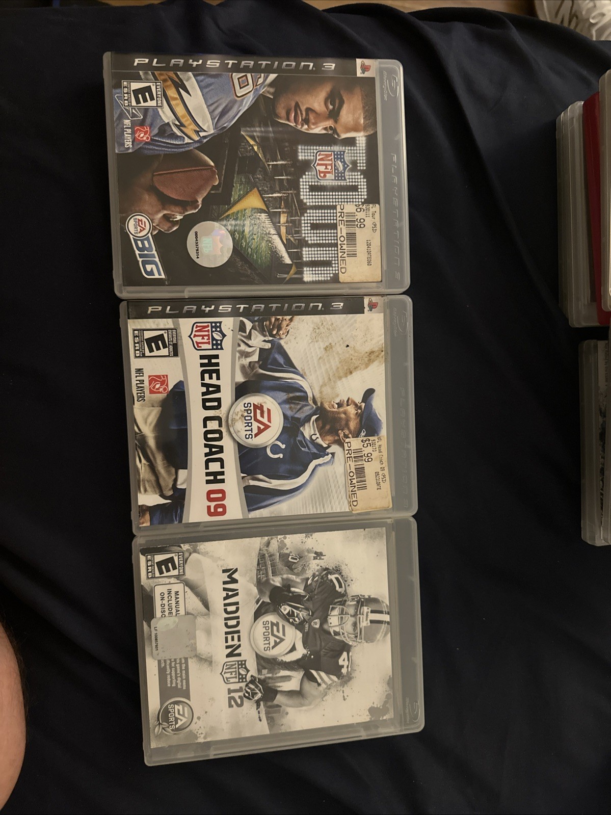 NFL Tour , HEAD COACH 09, Madden 12 CIB TESTED AND WORKING
