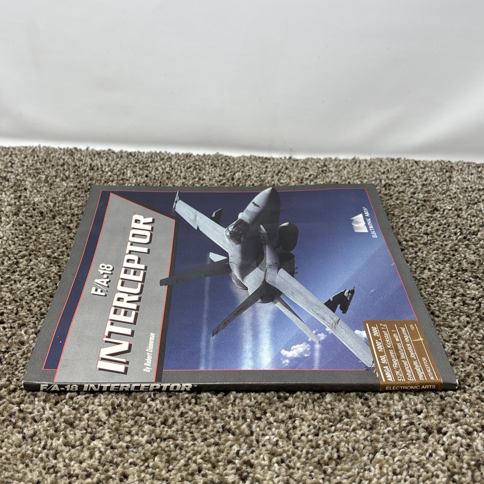F/A-18 Interceptor Sleeve-Manual-Amiga Vintage Untested