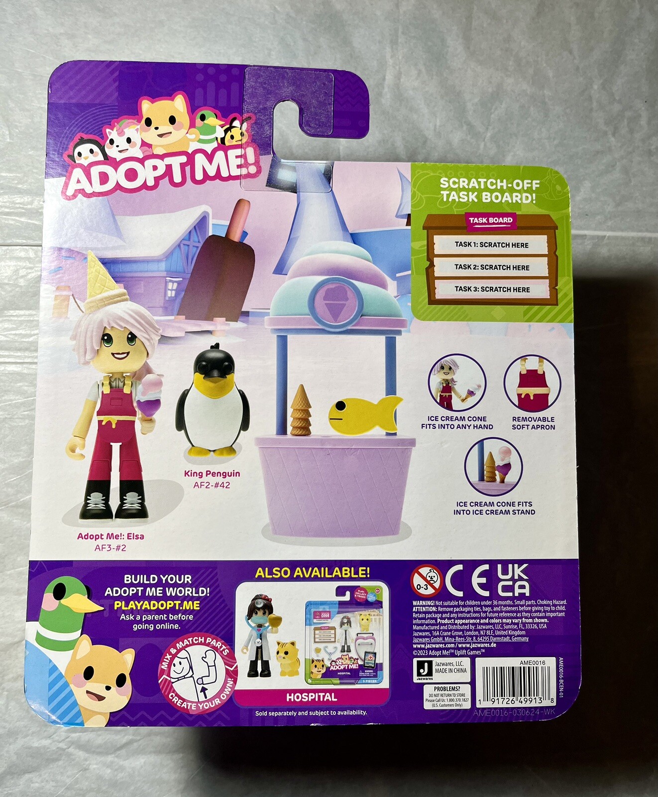 2023 JAZWARES ADOPT ME! Ice Cream Parlour Figure Set With Codes
