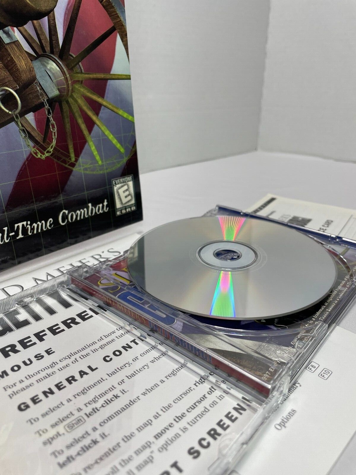 Sid Meier’s Gettysburg! Big Box PC CD-ROM Game Complete Civil War 1997 Strategy