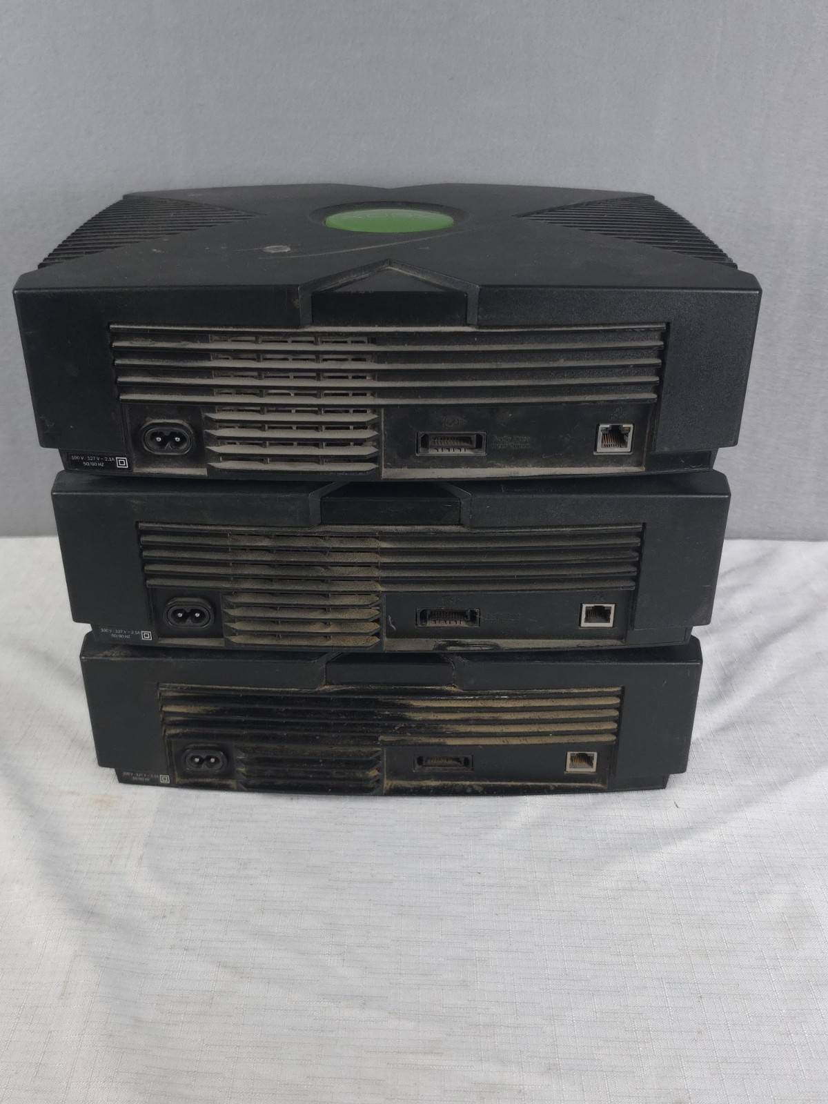 Microsoft Original Xbox Console Lot of 3 Tested Broken For Parts Repair Only