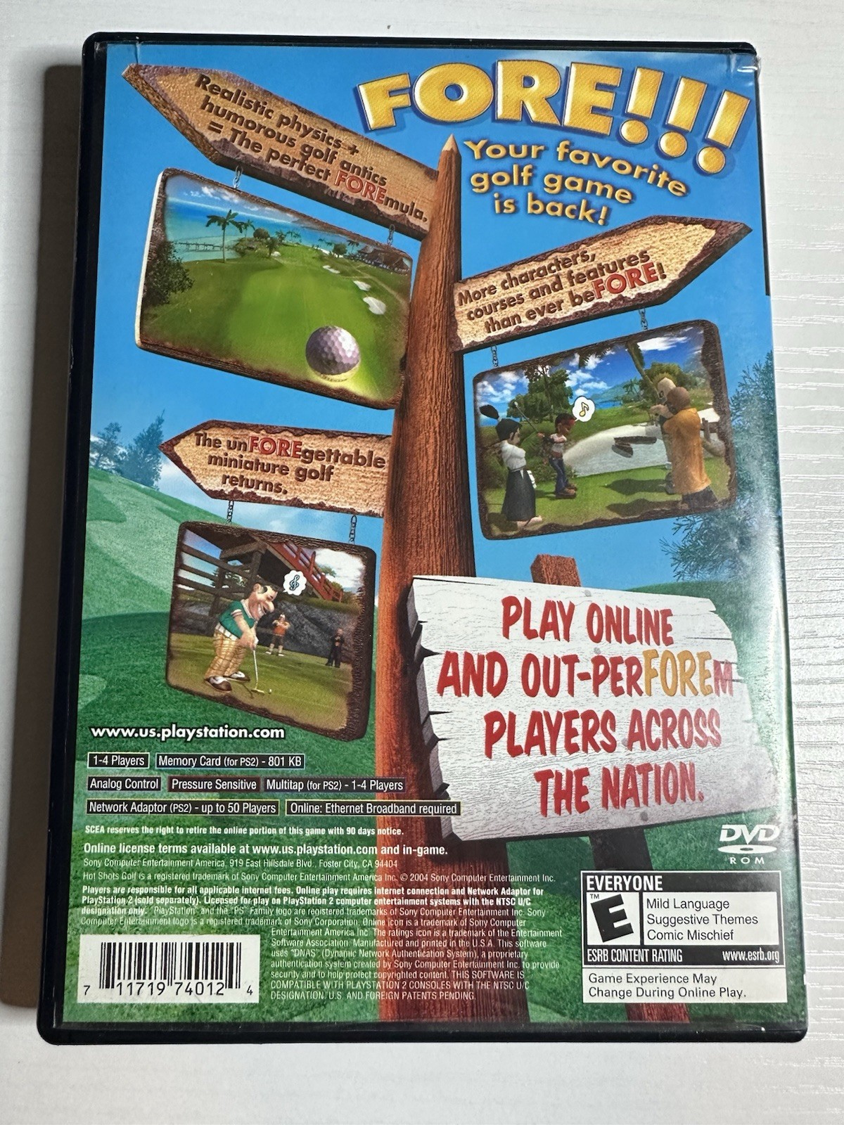 Hot Shots Golf: Fore! (Sony PlayStation 2, 2005) no manual