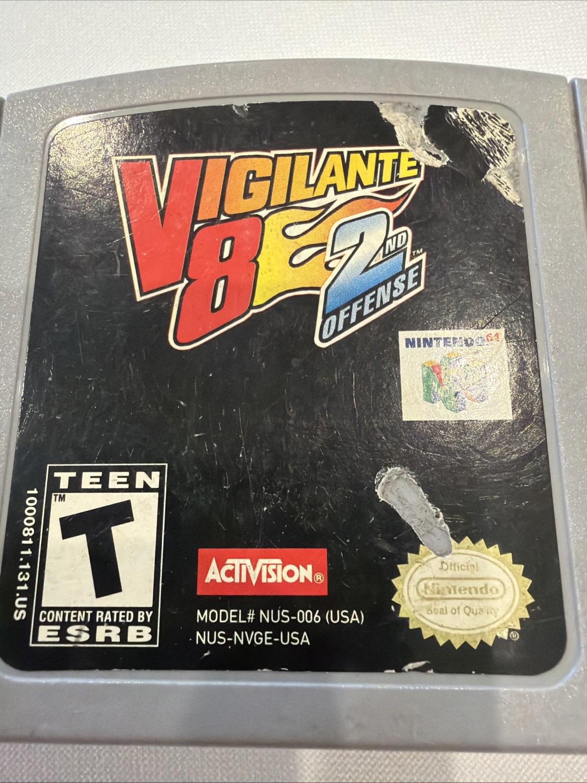 Vigilante 8 2nd Offense Nintendo 64 N64 Authentic Cartridge Tested Working