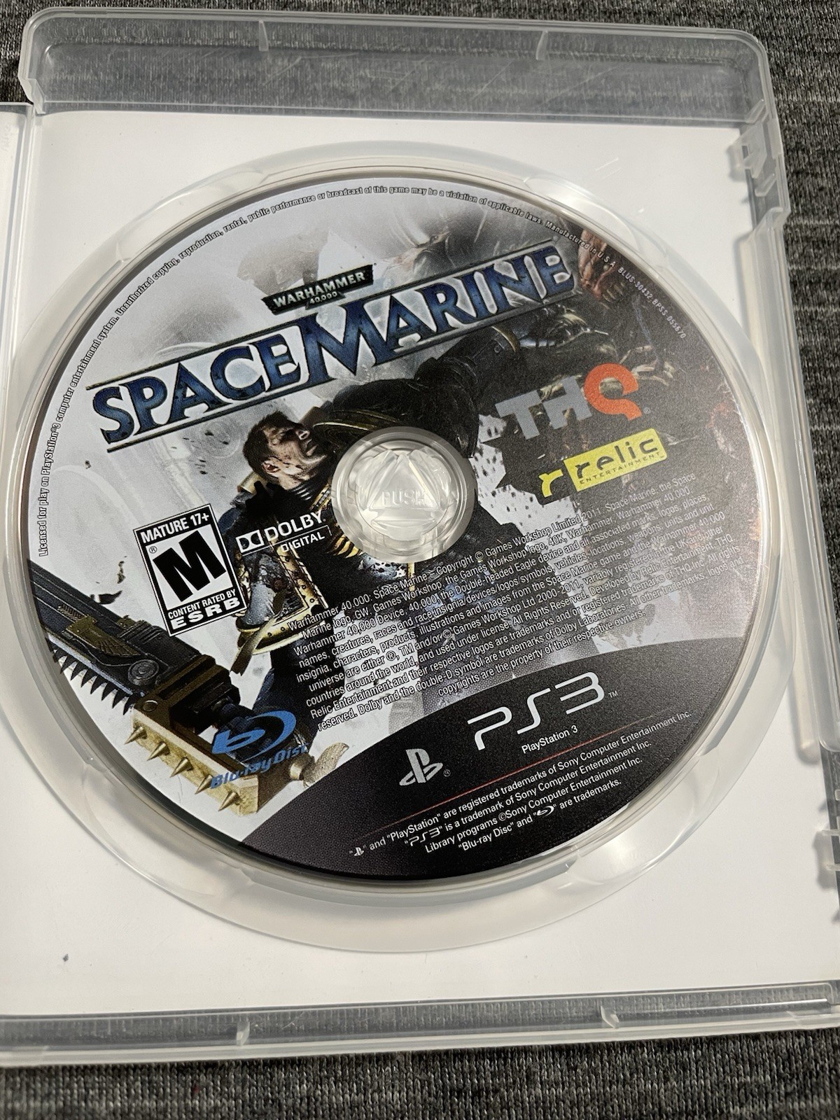 Warhammer 40,000: Space Marine (PlayStation 3 PS3, 2011) Complete CIB – TESTED