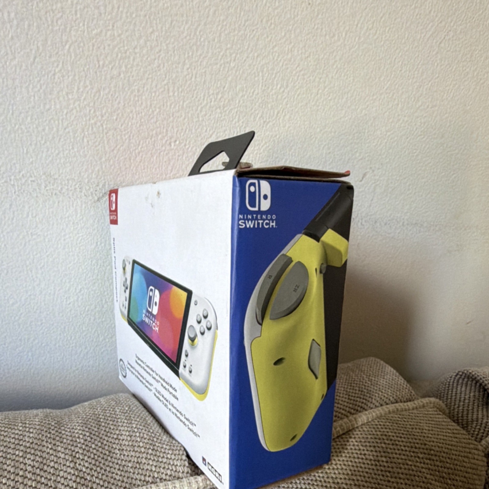 Hori Split Pad Compact Controller Light Gray Yellow for Nintendo Switch OLED