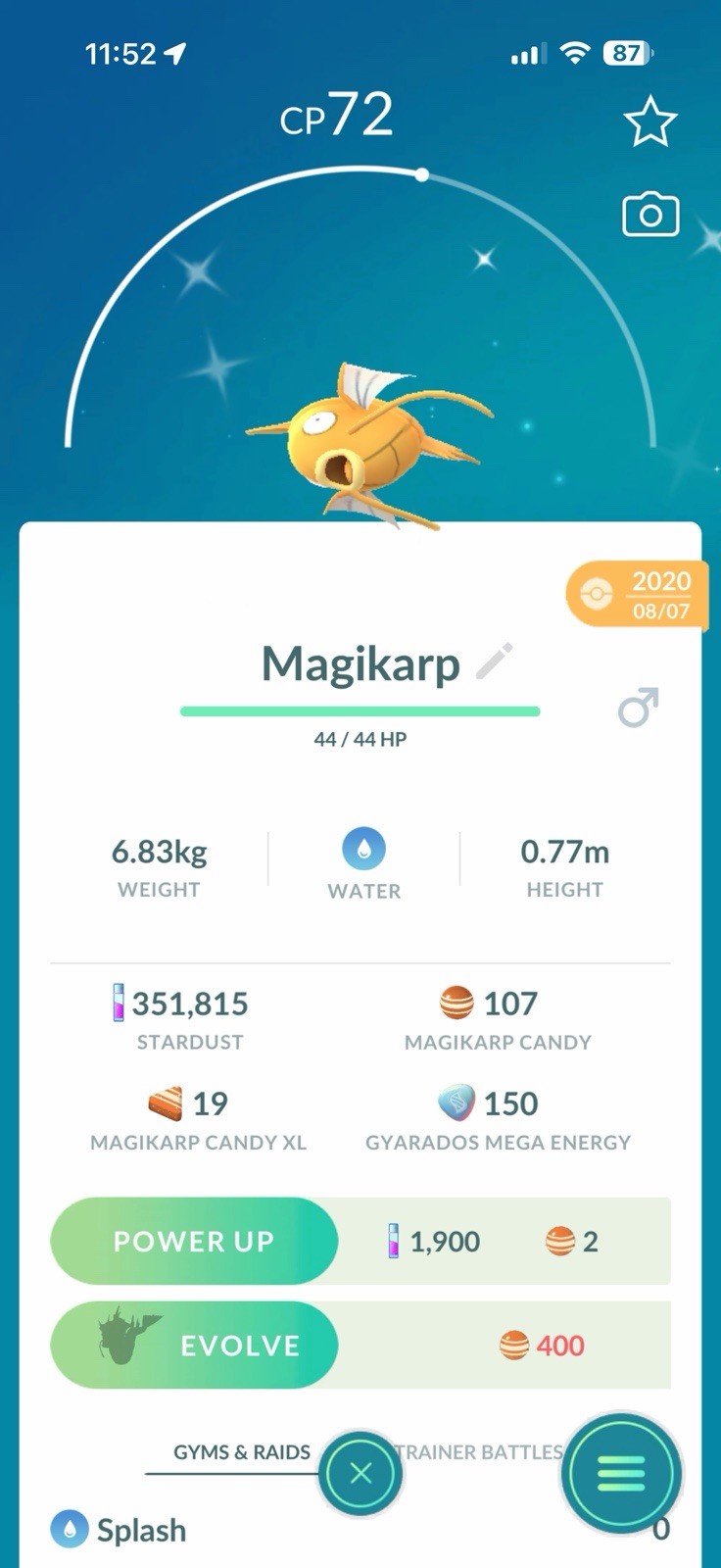 Shiny Magikarp Year 2020 Guaranteed lucky – Registered