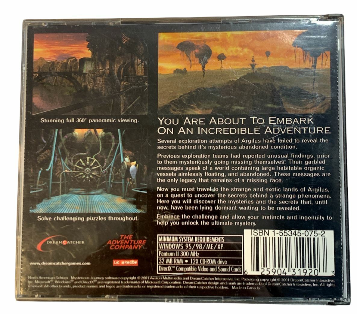 Schizm: Mysterious Journey The Adventure Company 5-Disc Set PC WINDOWS 95/98 XP