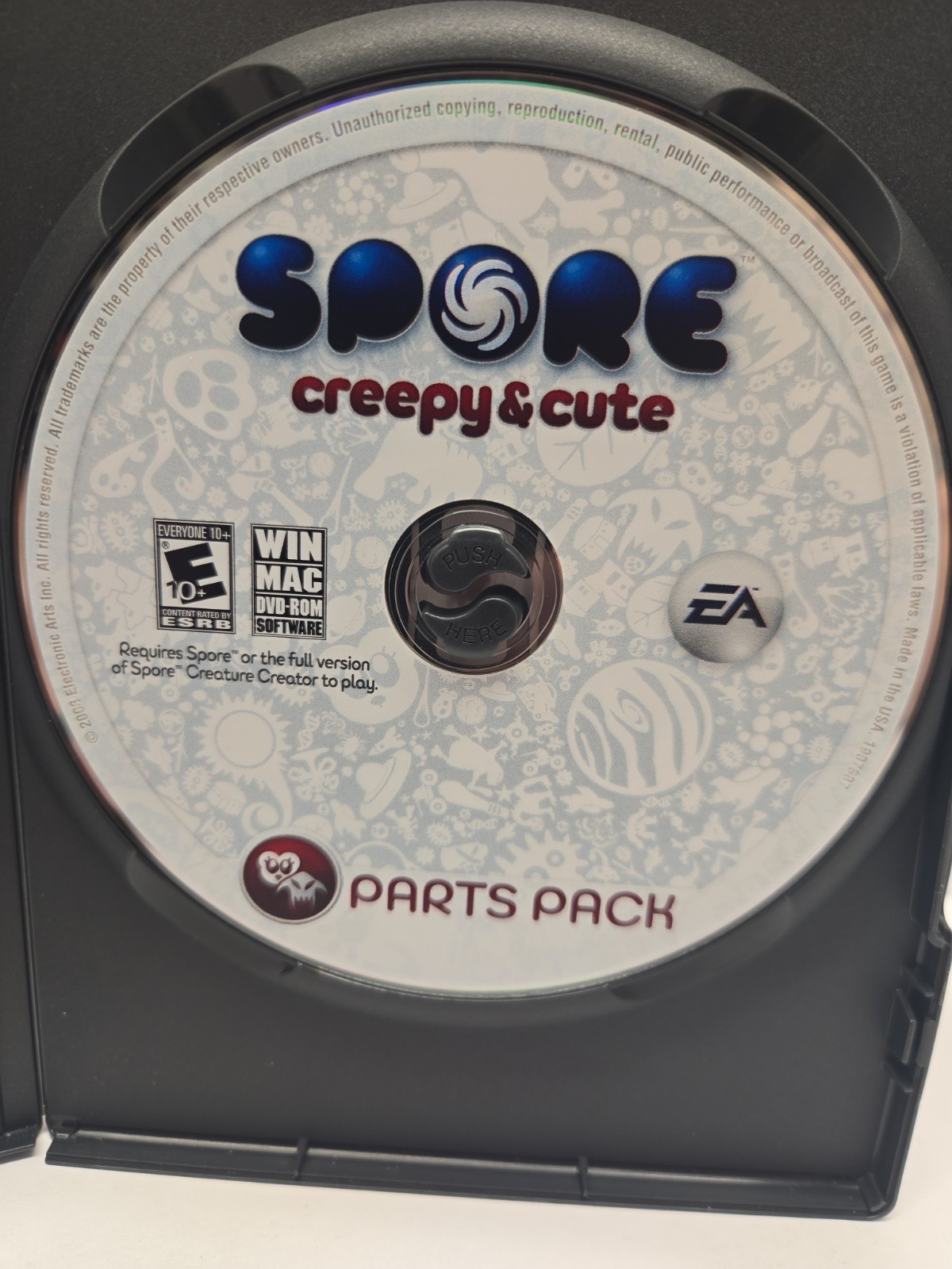 Spore Creepy & Cute Parts Pack PC Mac Expansion Pack 2008 Electronic Arts Comple