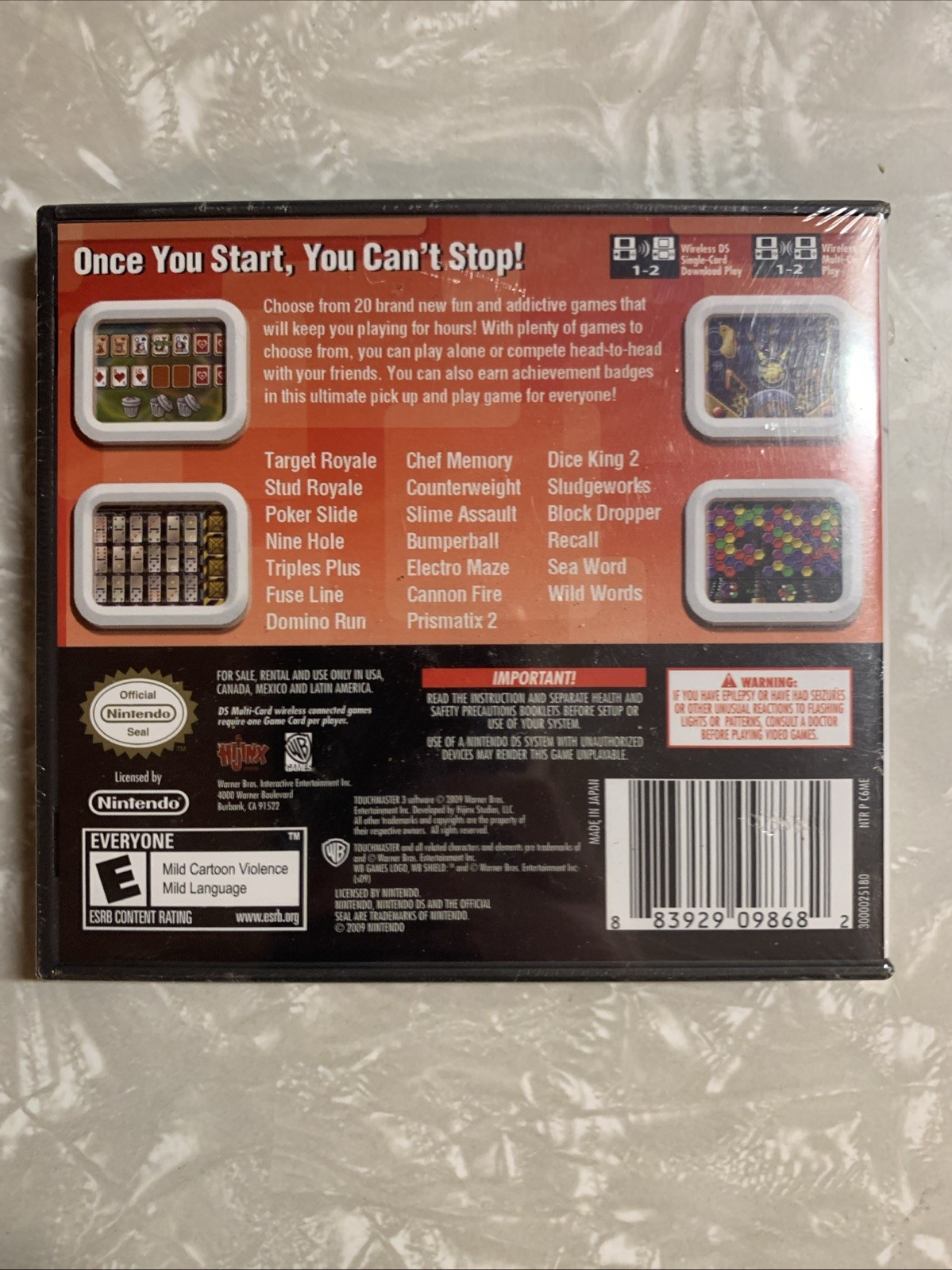 TouchMaster 3 (Nintendo DS, 2009) Brand NEW SEALED