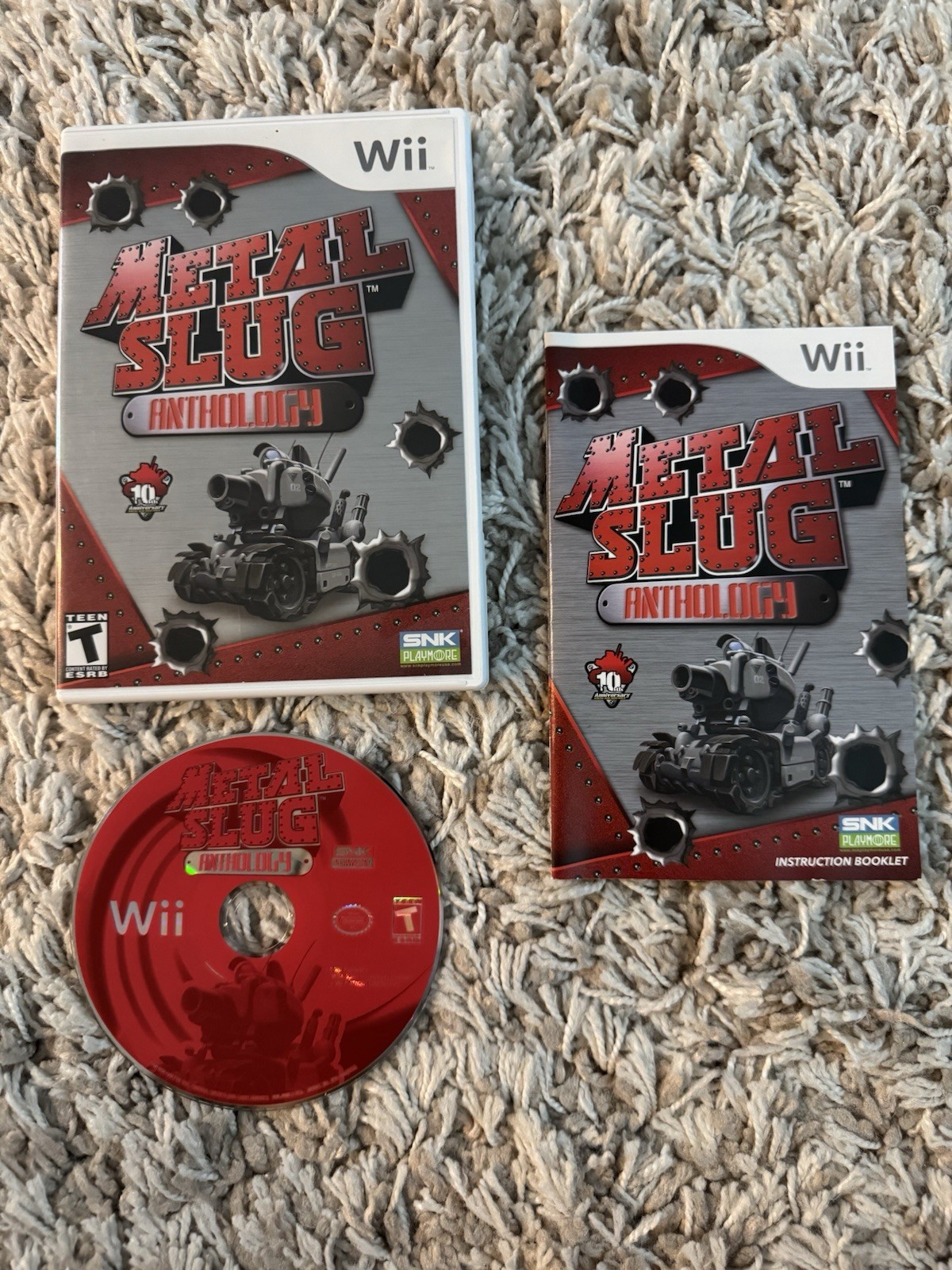 Metal Slug Anthology Nintendo Wii CIB With Manual Tested Great Condition SNK