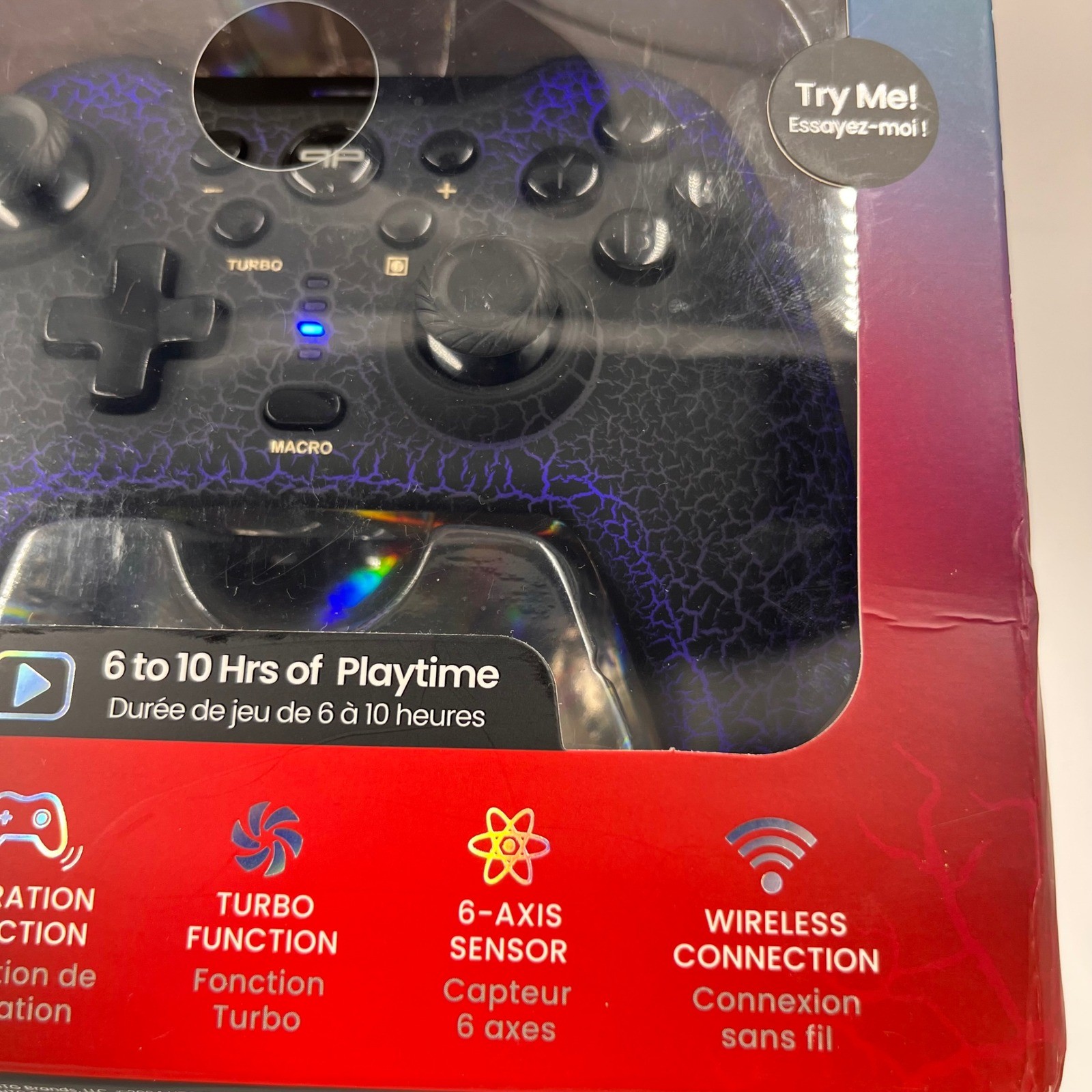 Press Play Wireless LED Gaming Remote Controller for Nintendo Switch Android PC