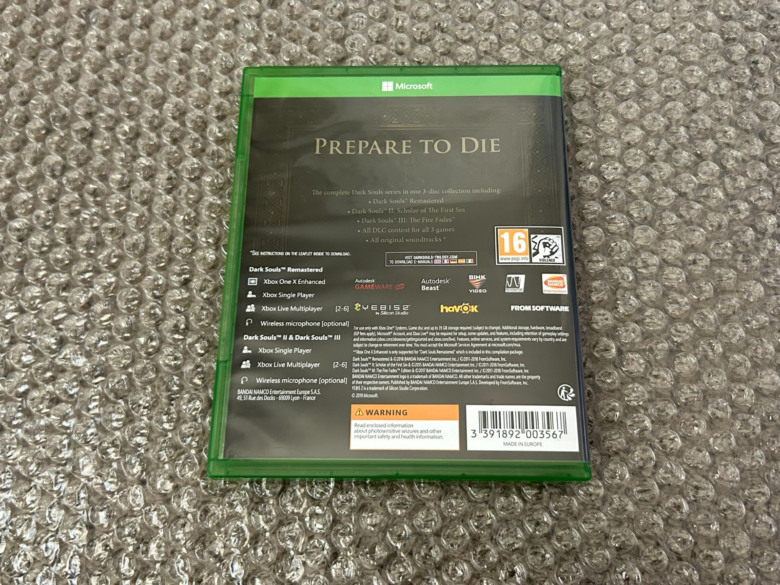 Dark Souls Trilogy (Microsoft Xbox One, 2019)