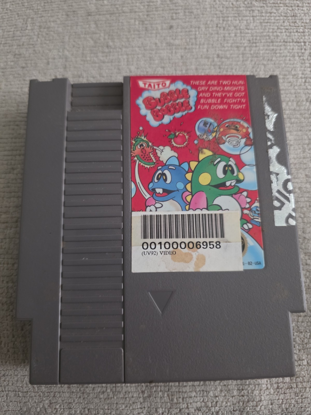 Bubble Bobble Nintendo NES Authentic Cartridge Only Tested & Working