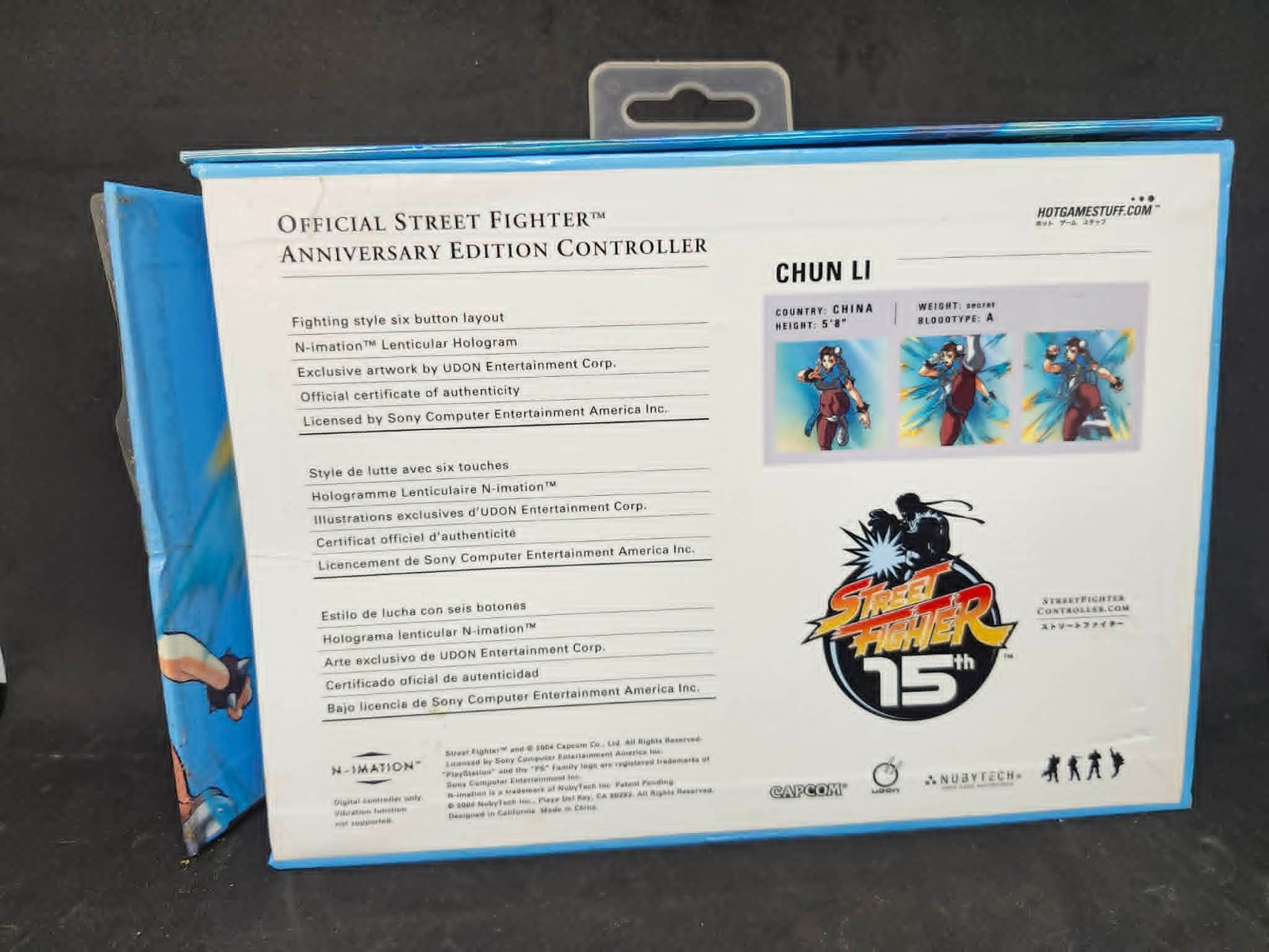 NubyTech Street Fighter 15th Anniversary Chun-Li Controller PS2 Wired
