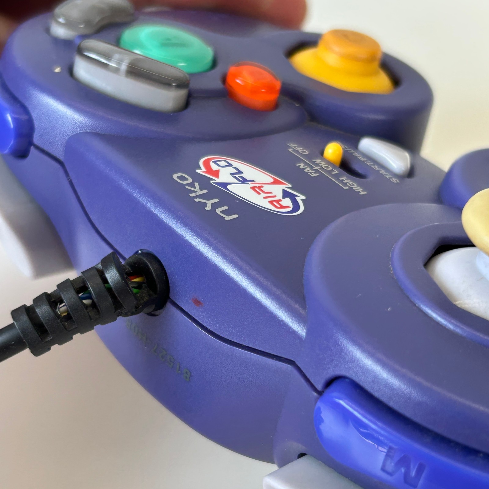 Nyko Air Flo Flow Fan Controller for Nintendo Gamecube Indigo Purple TESTED FAST