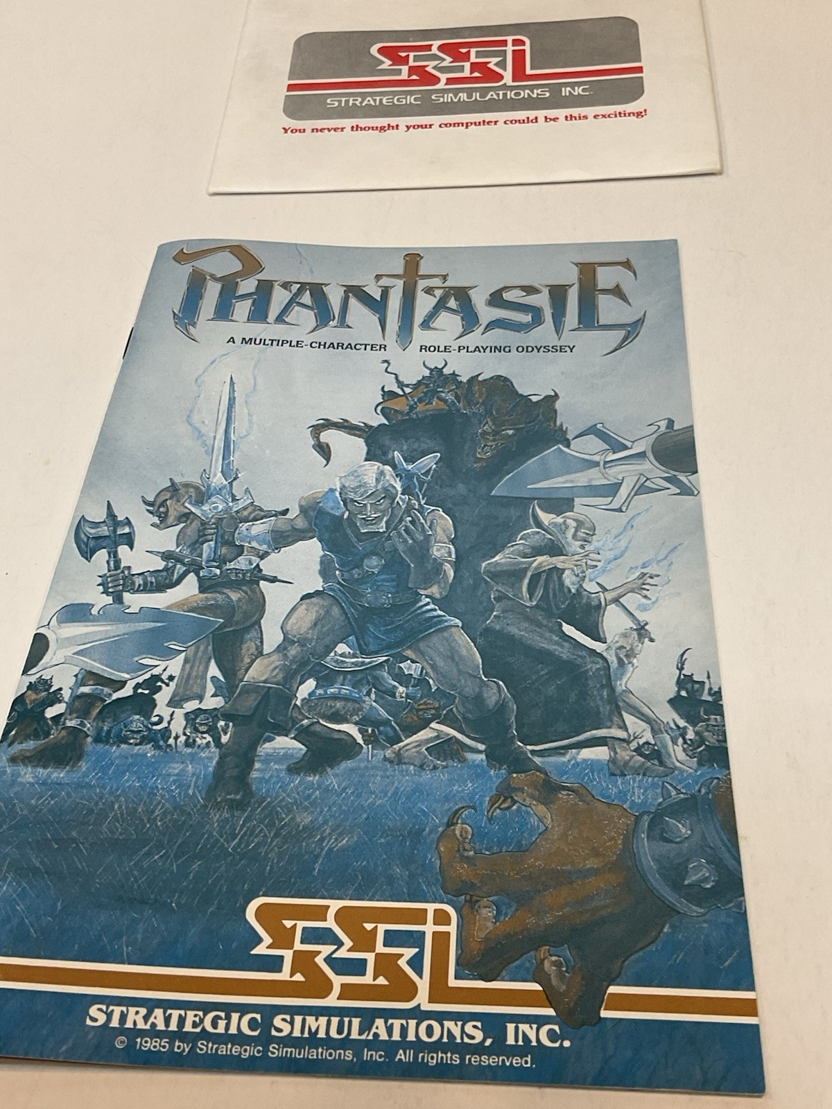 Vintage Apple II RPG Phantasie Odyssey Multiple Character by SSI