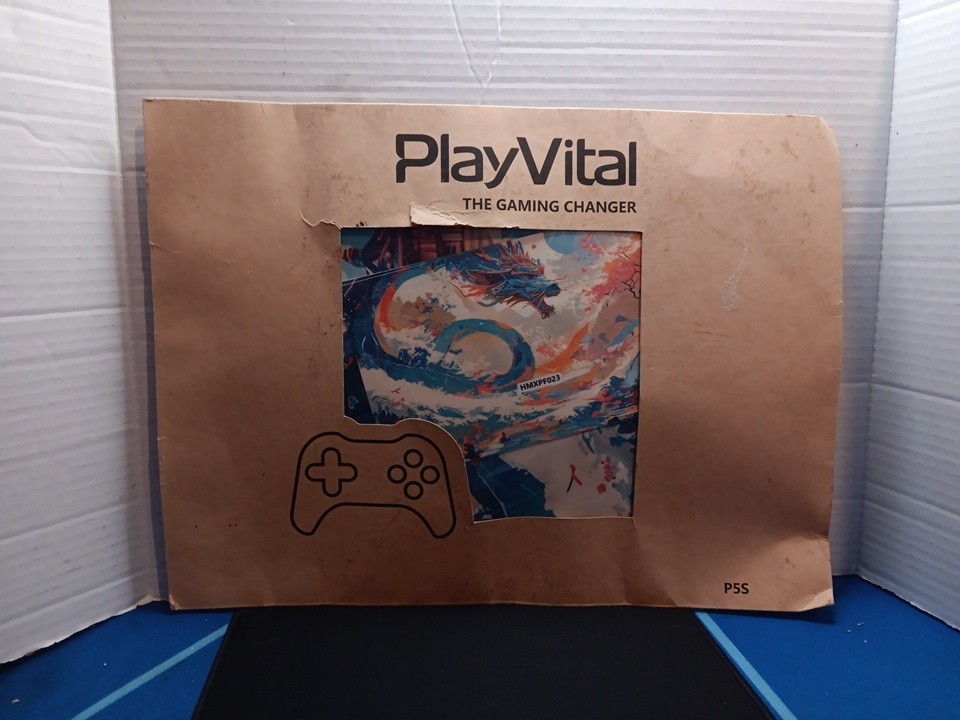 PlayVital Full Set Skin Decal for ps5 Slim Console Disc Edition, DragonElysium