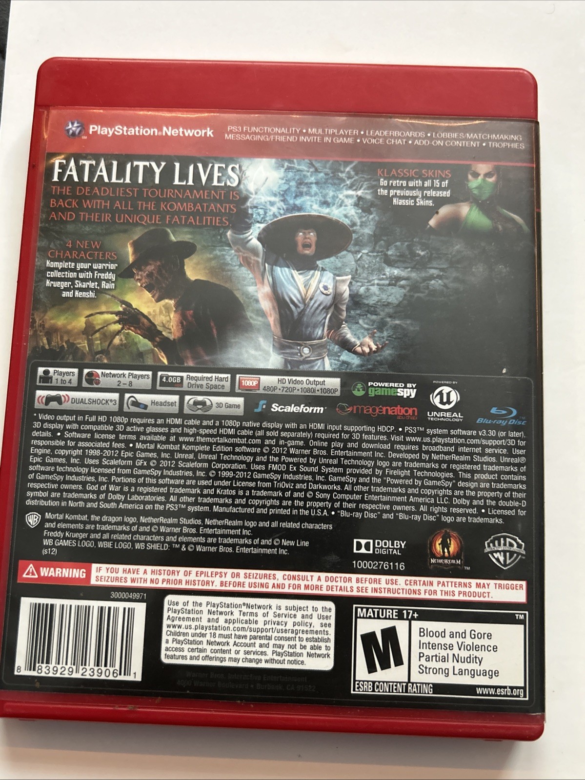 Mortal Kombat — Komplete Edition (Sony PlayStation 3, 2012)