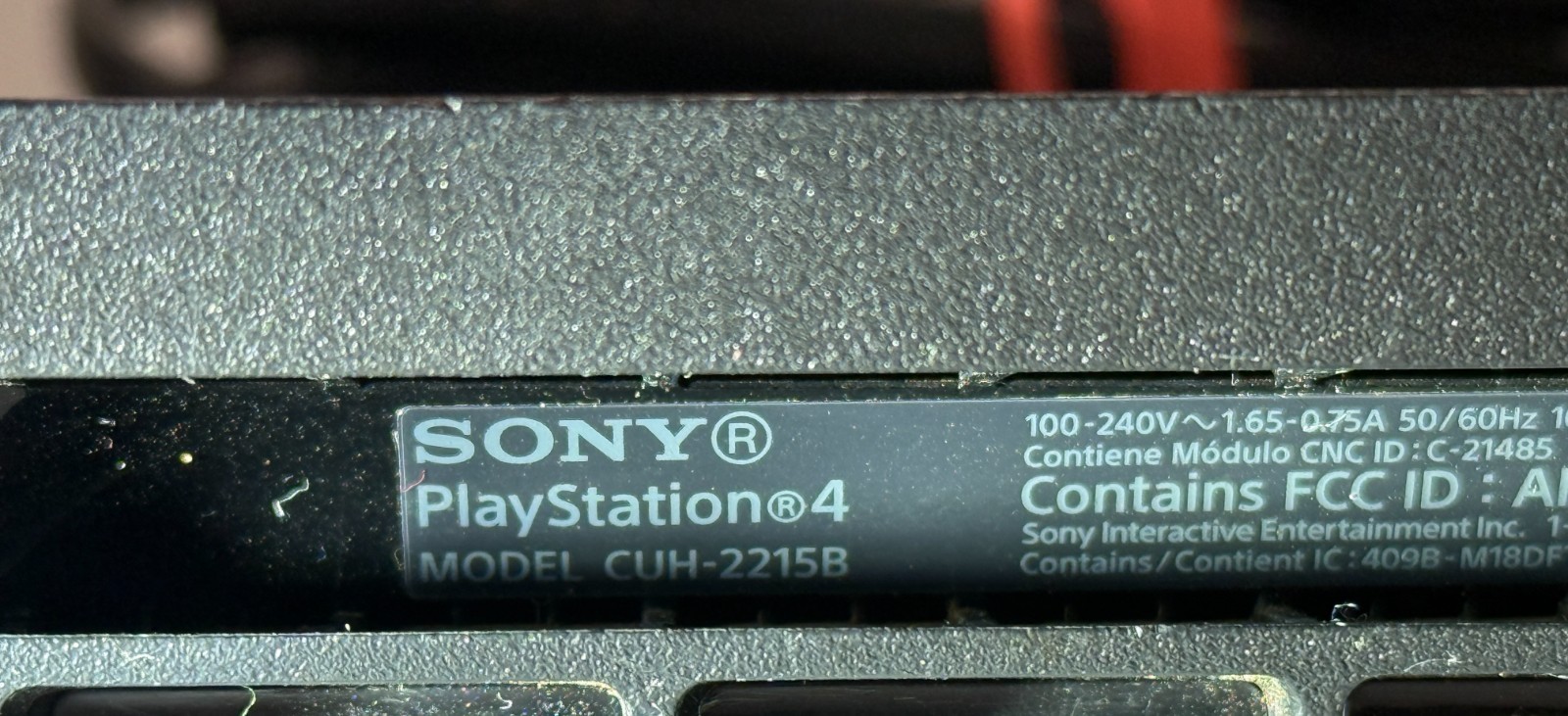 Sony PlayStation 4 PS4 Slim 1TB Black Console CUH-2215B & Power Cord – TESTED
