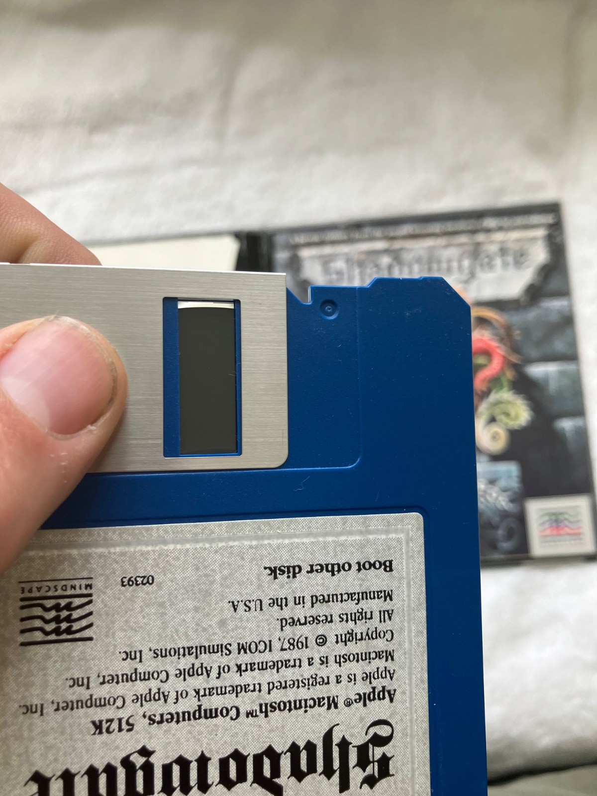 Vtg Shadowgate Mac 512K Mindscape Big Box CIB – MISSING DISC 1 – Includes Disc 2